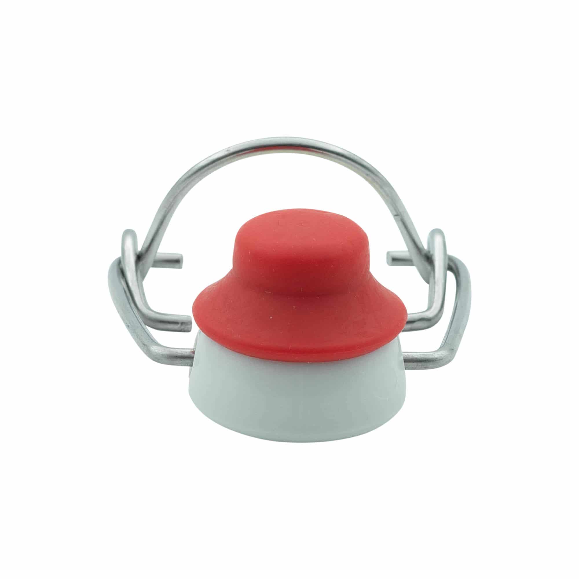 Tappo meccanico misura speciale, plastica, rosso-bianco