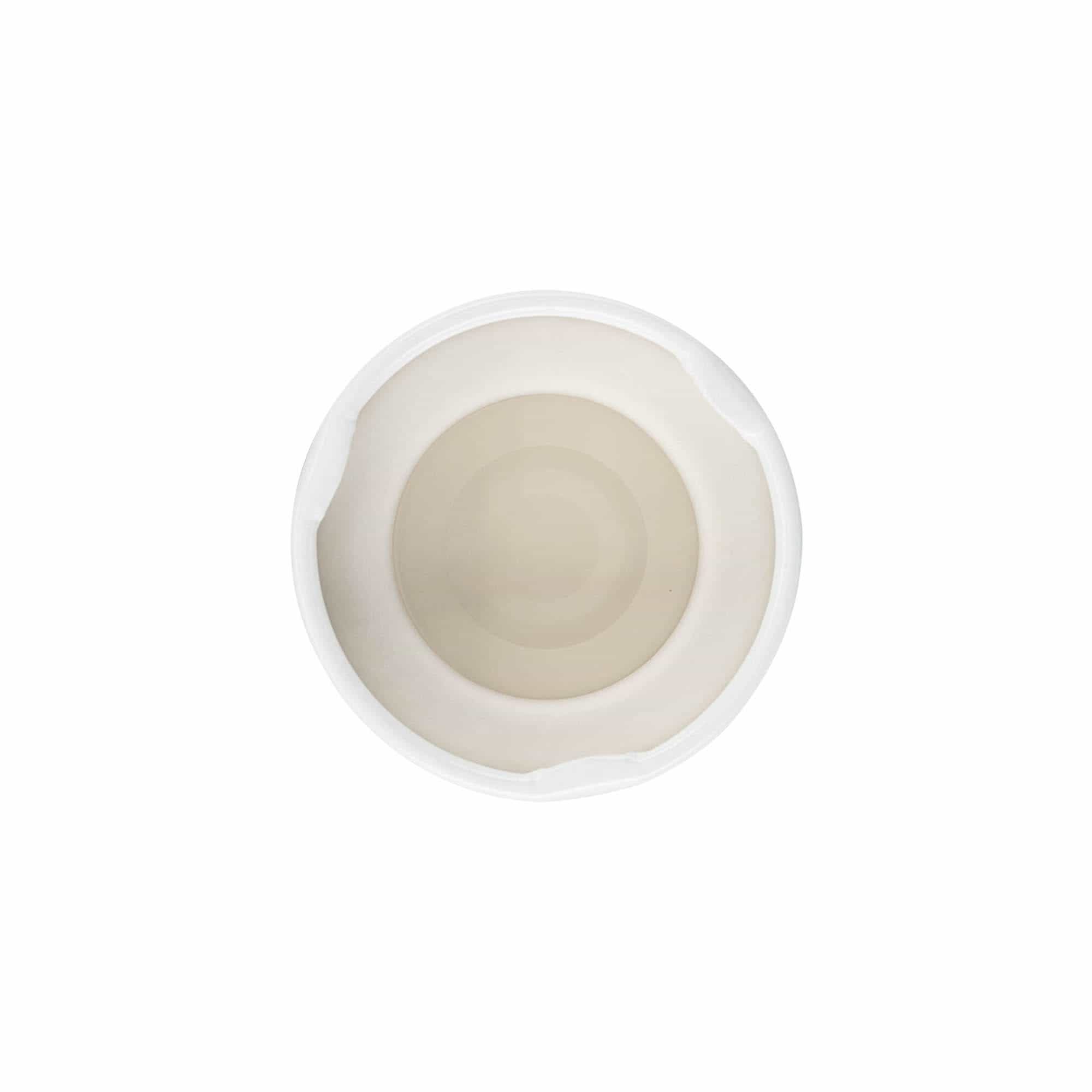 Tappo Twist-Off, banda stagnata, bianco, per imboccatura: TO 38