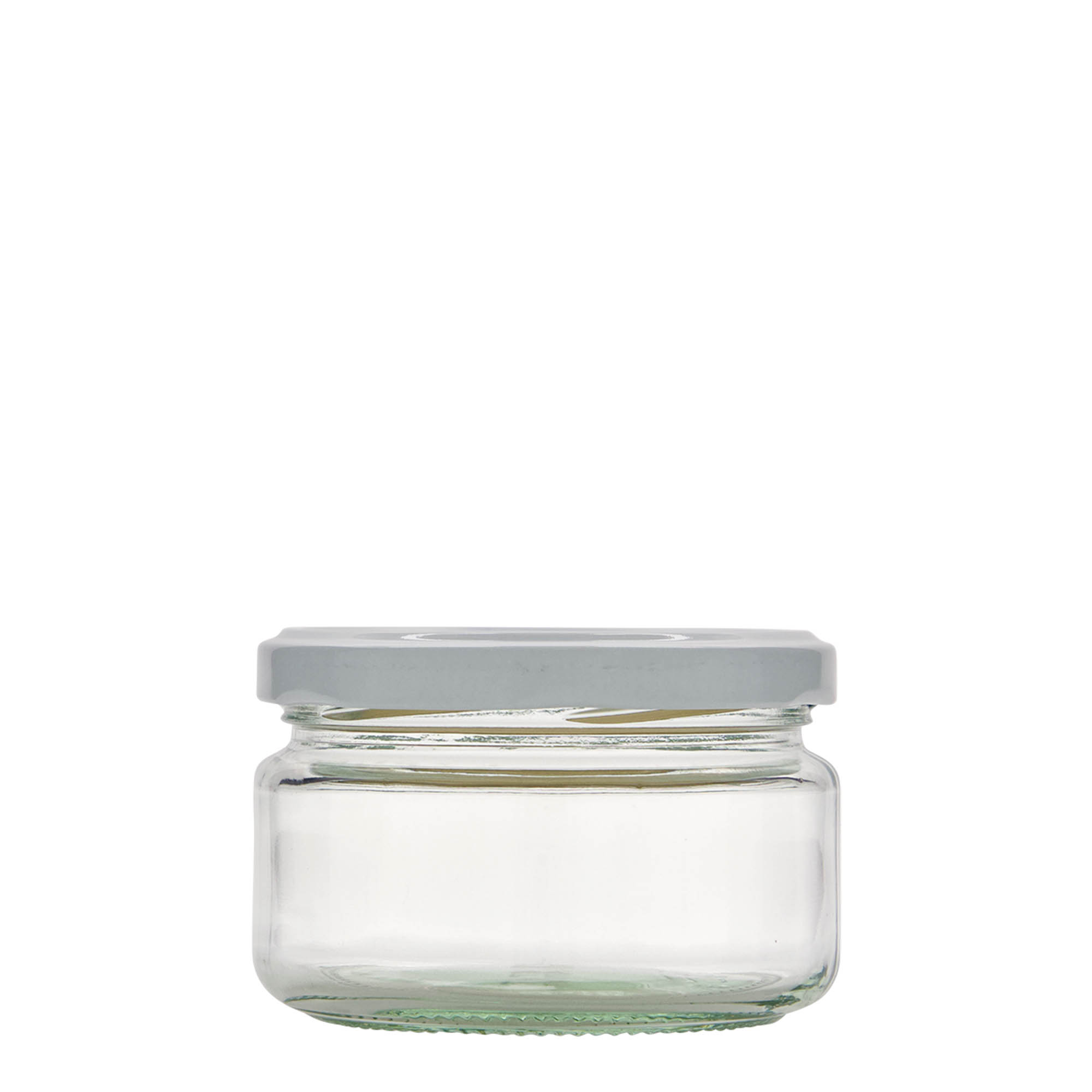 230 ml barattolo rotondo basso, bocca: Twist-Off (TO 82)