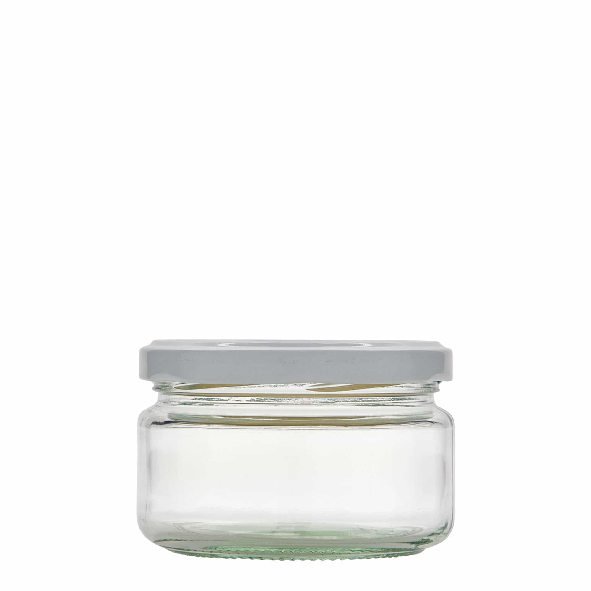 230 ml barattolo rotondo basso, bocca: Twist-Off (TO 82)