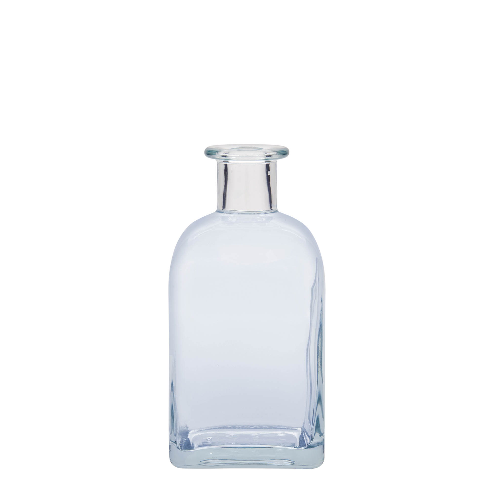 Bottiglia di vetro da 350 ml Apotheker Carré, quadrata, bocca: sughero