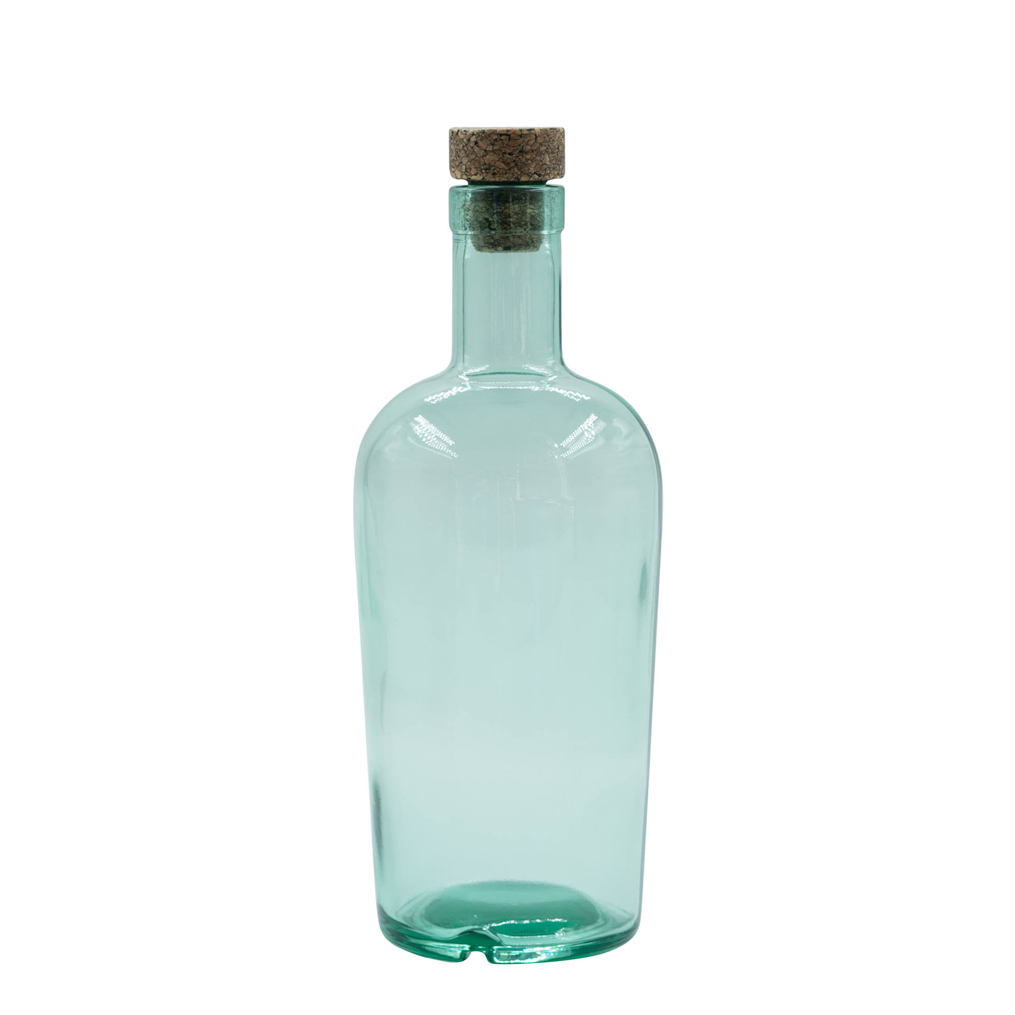Bottiglia di vetro da 700 ml 'Teo Light', bocca: sughero