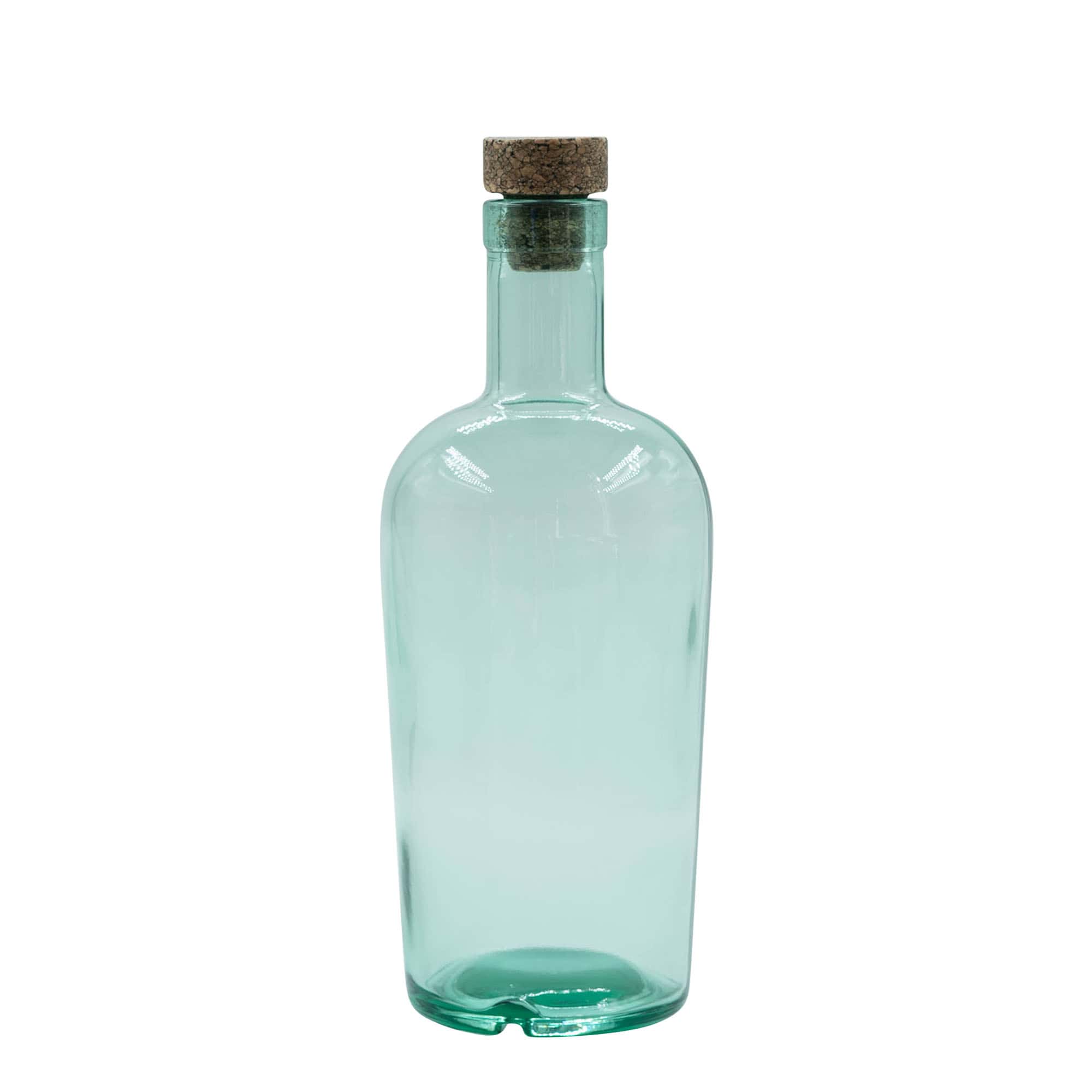 Bottiglia di vetro da 700 ml 'Teo Light', bocca: sughero