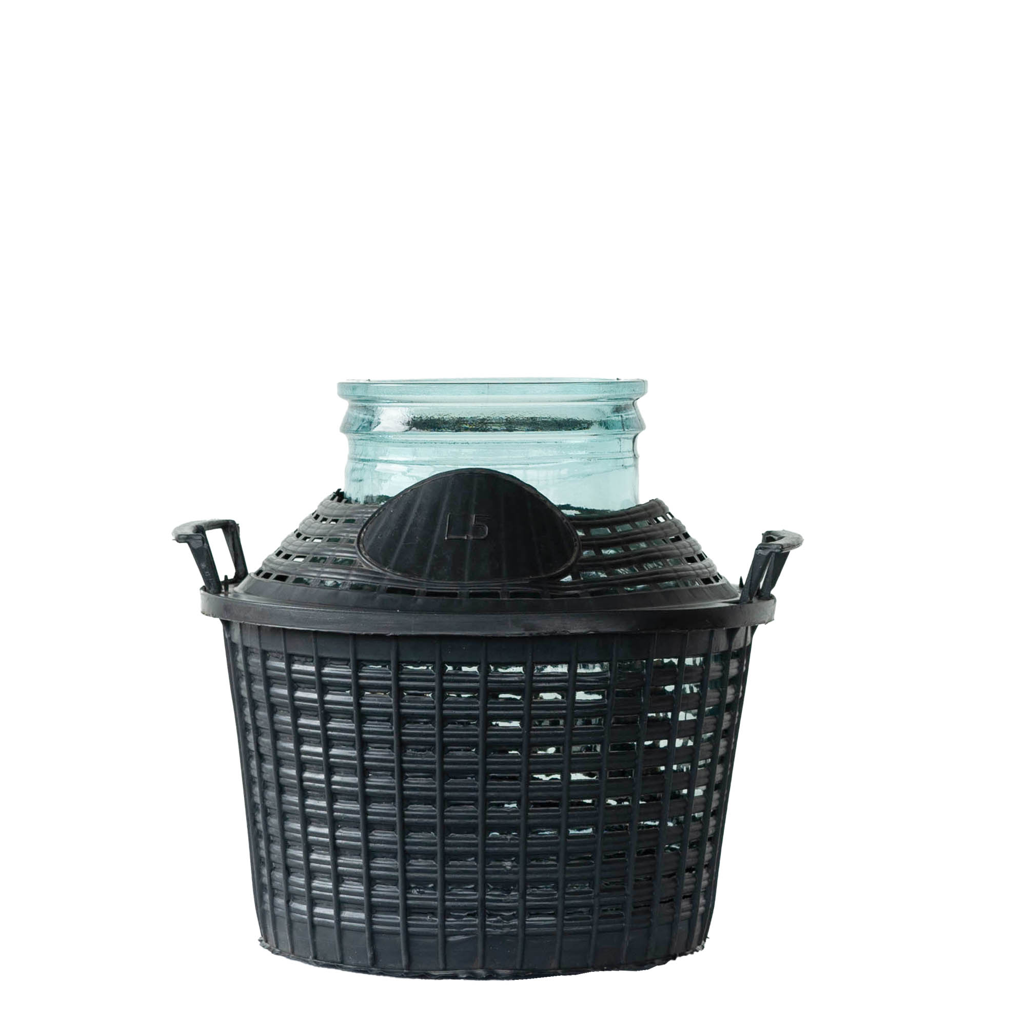 Bombola a palla da 5 l a bocca larga, vetro, bocca: coperchio a calotta Bombola a palla da 5 l a bocca larga, vetro, bocca: coperchio a calotta