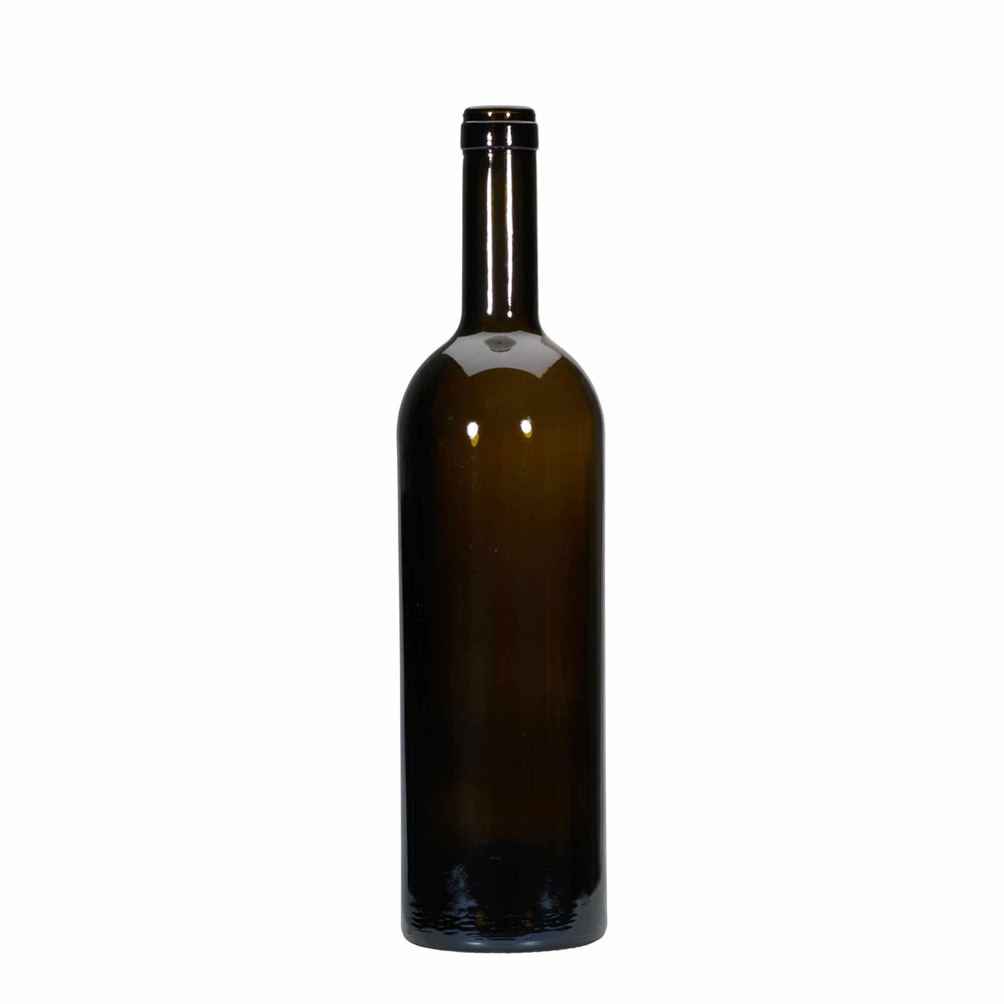 750 ml Bottiglia da vino 'Golia', verde antico, vetro, imboccatura: fascetta 750 ml Bottiglia da vino 'Golia', verde antico, vetro, imboccatura: fascetta
