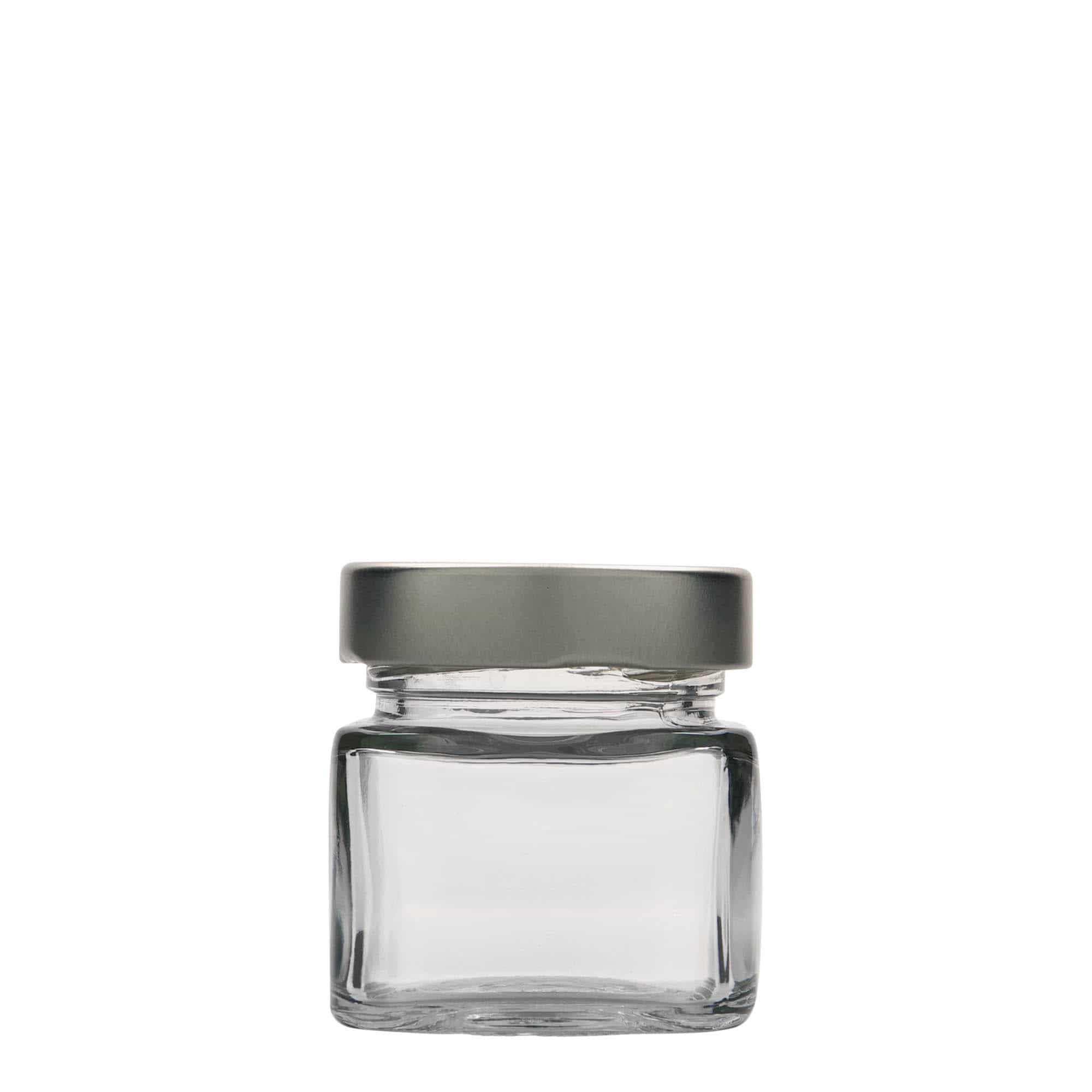 106 ml barattolo quadrato 'Ikarus', bocca: Deep-Twist-Off (DTO 58)