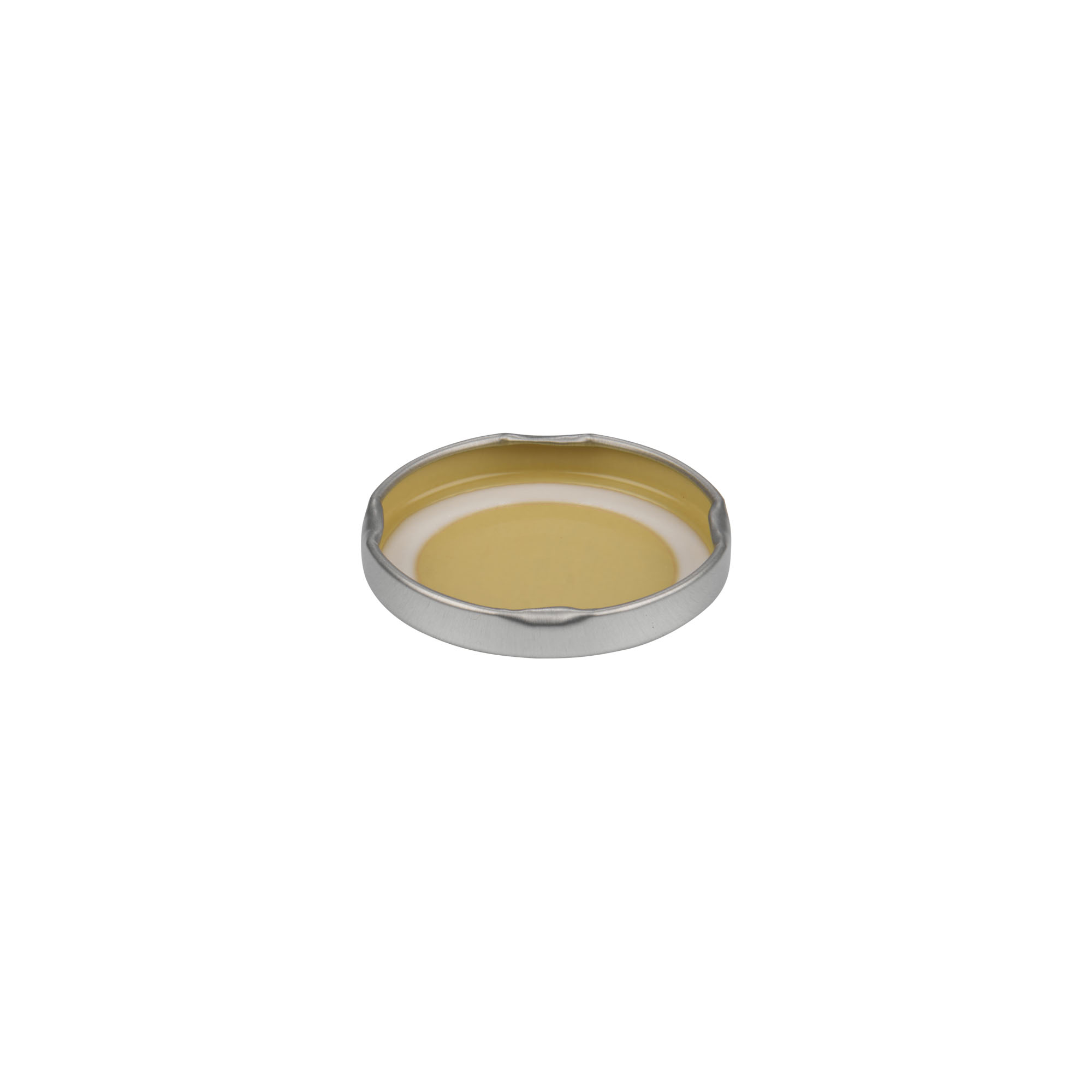 Tappo Twist-Off, lamiera bianca, argento, per bocca: TO 48