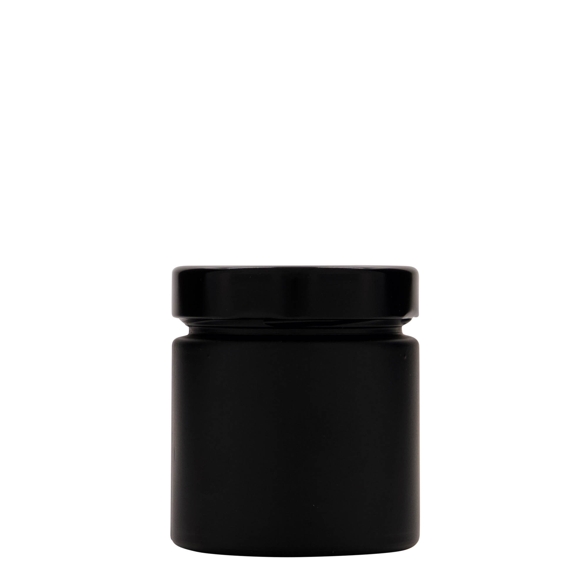 212 ml vaso rotondo 'Aurora', nero, bocca: Deep-Twist-Off (DTO 66)
