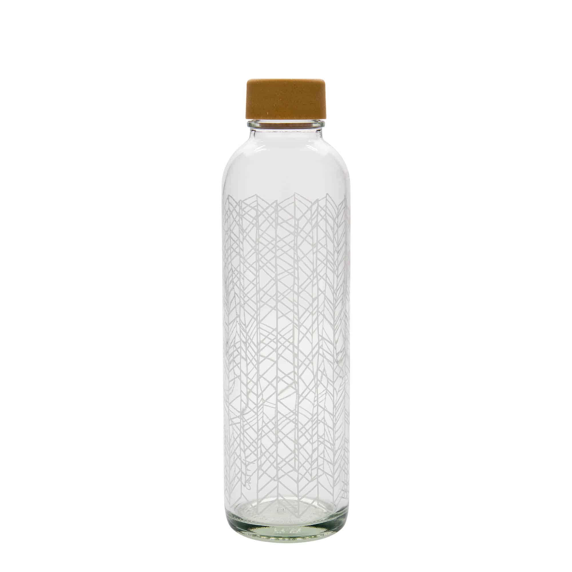 700 ml Borraccia 'CARRY Bottle', motivo: Structure of Life, vetro, imboccatura: a vite