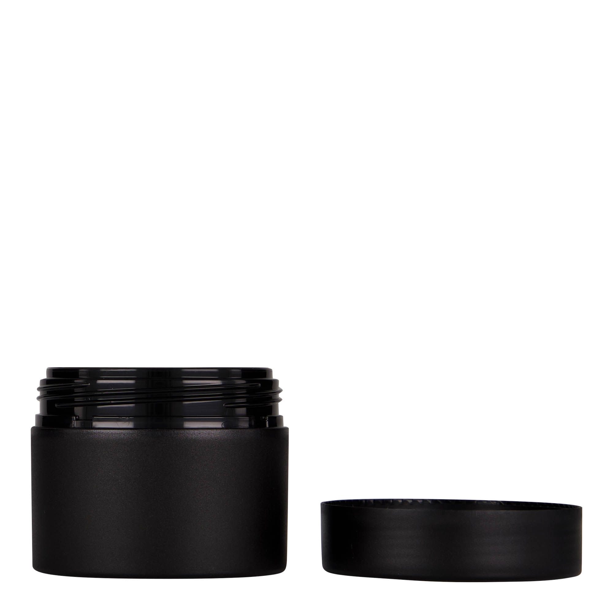 100 ml barattolo in plastica 'Antonella', PP, nero, apertura: chiusura a vite 100 ml barattolo in plastica 'Antonella', PP, nero, apertura: chiusura a vite