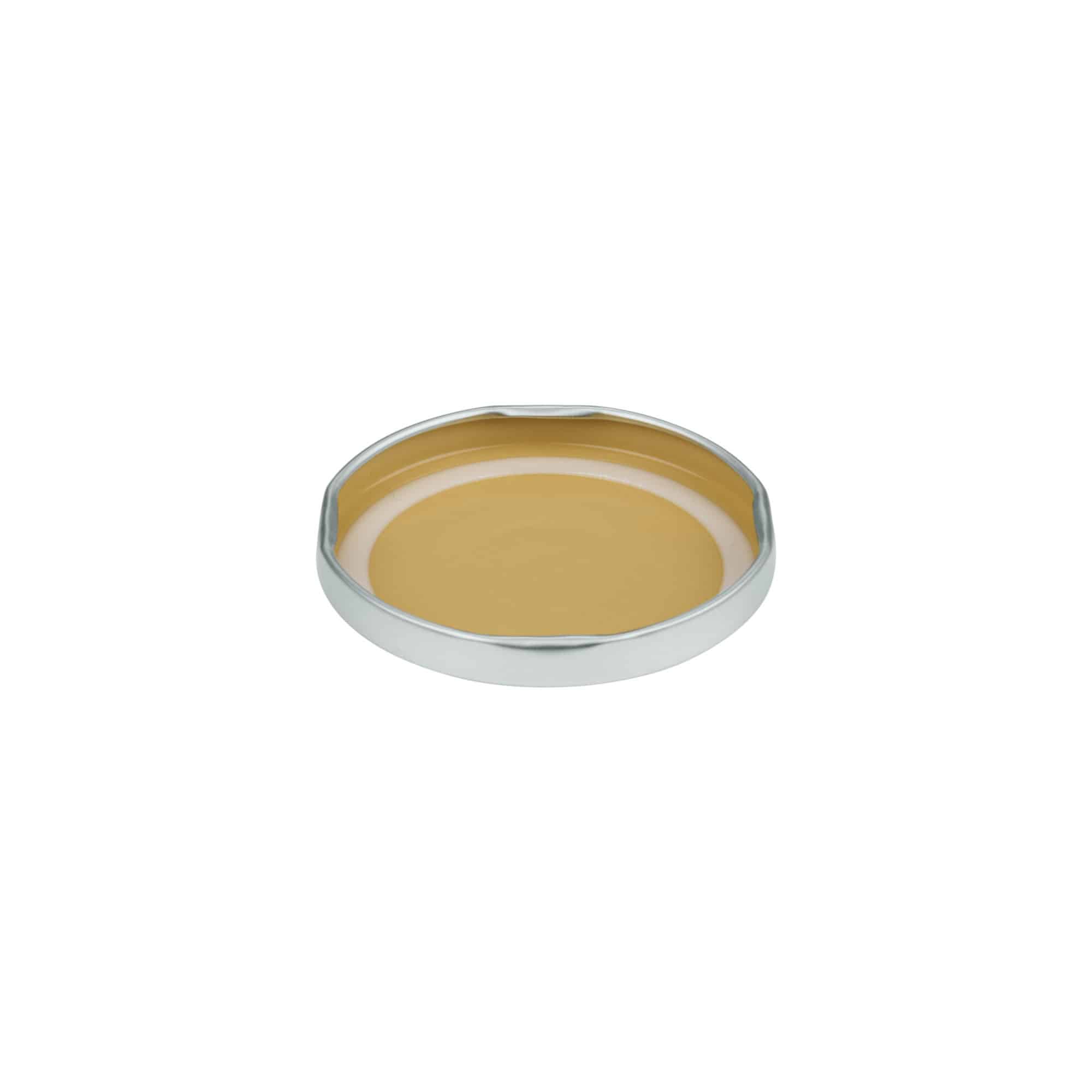 Tappo Twist-Off, lamina bianca, argento, per bocca: TO 66