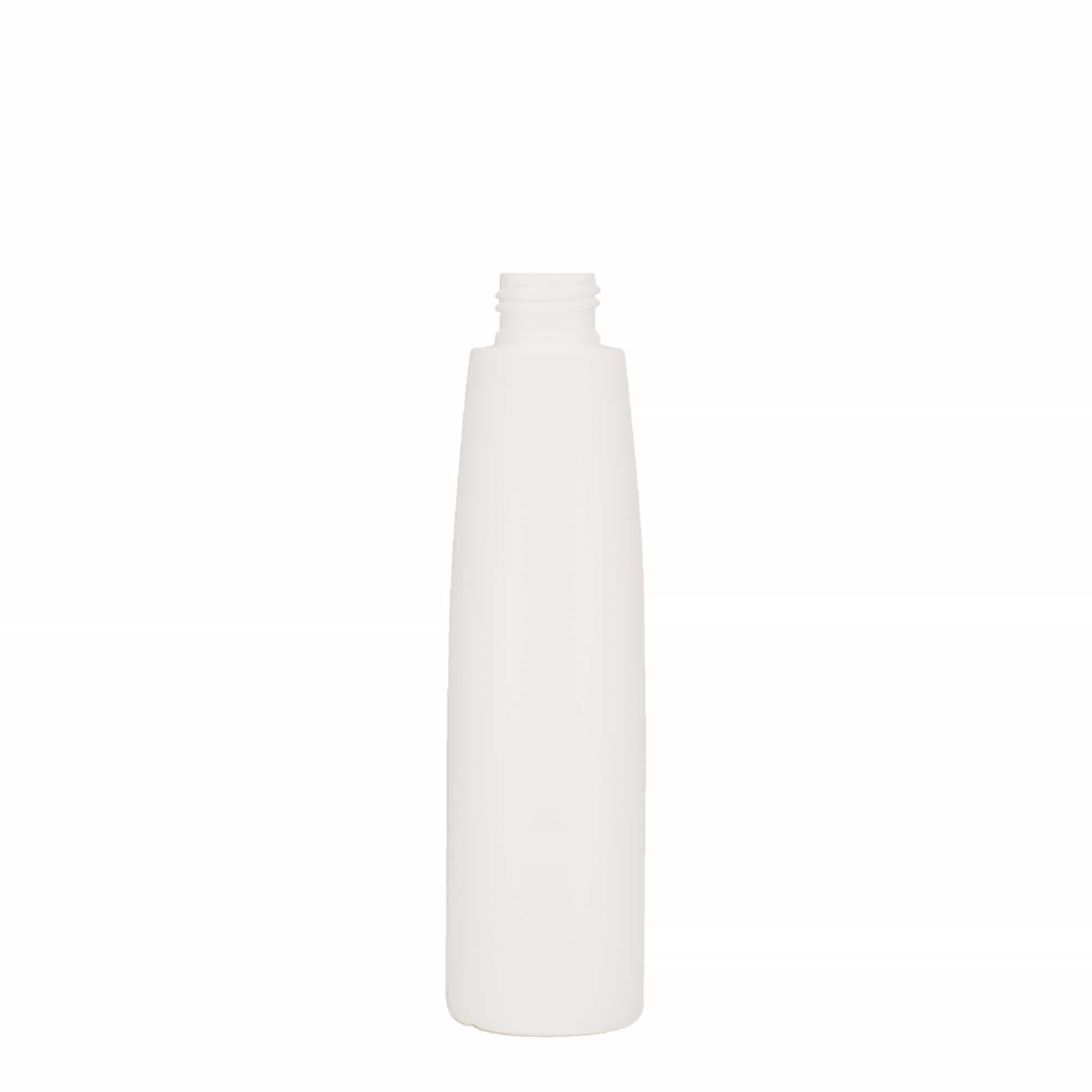Bottiglia in plastica da 200 ml 'Donald', HDPE, bianca, bocca: 24/410
