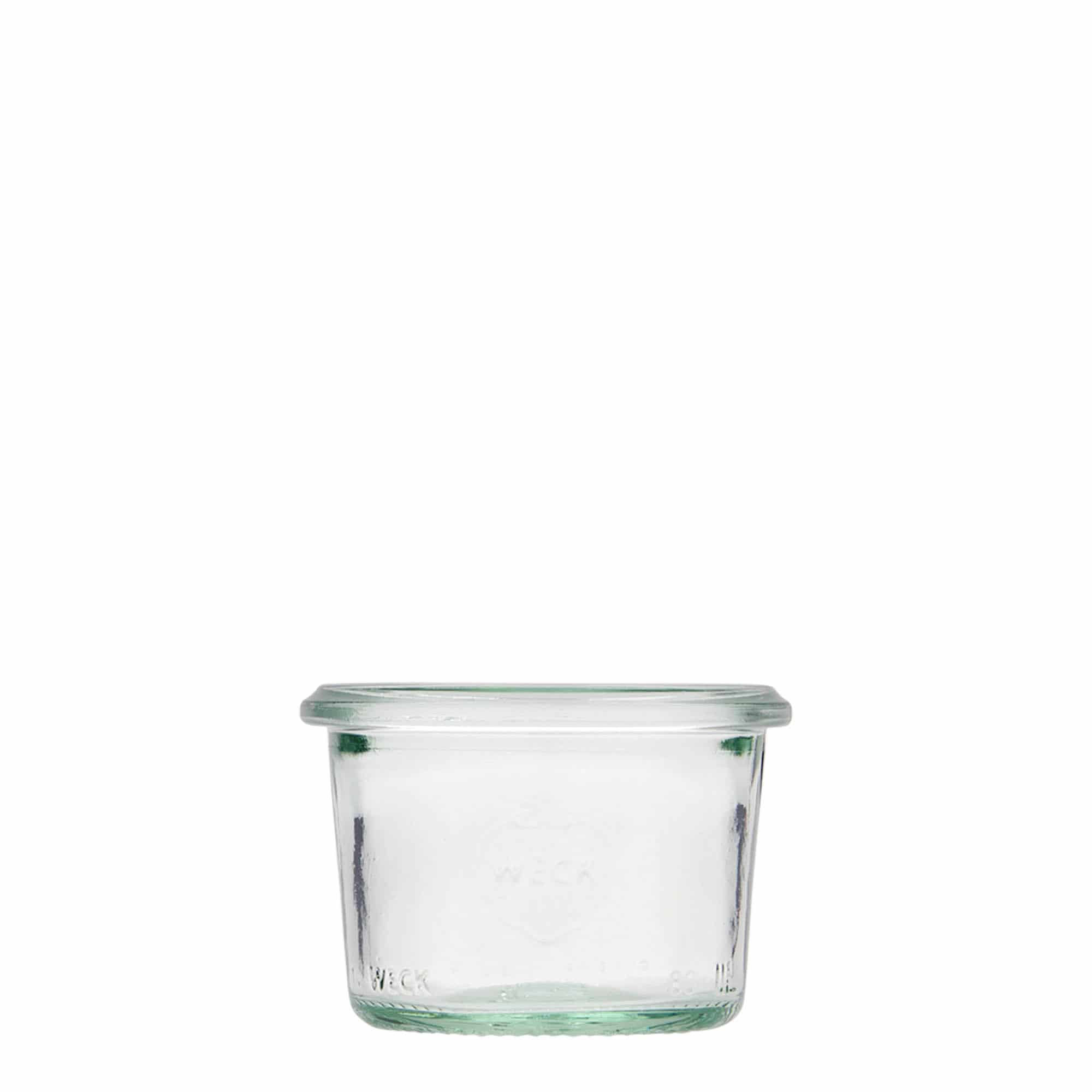 80 ml Vasetto WECK Dritto, vetro, imboccatura: bordo rotondo