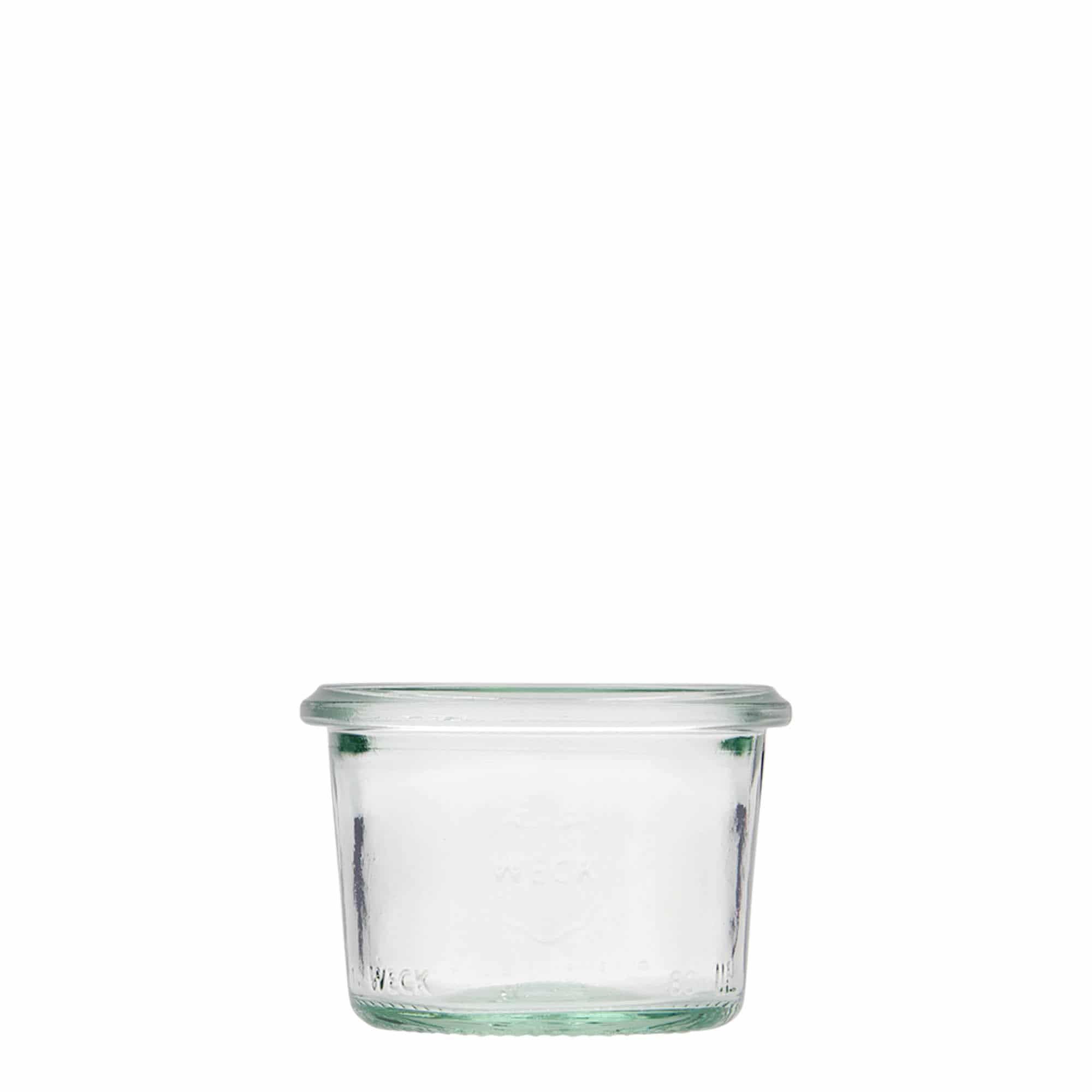 80 ml vaso WECK a bocca larga, bordo arrotondato