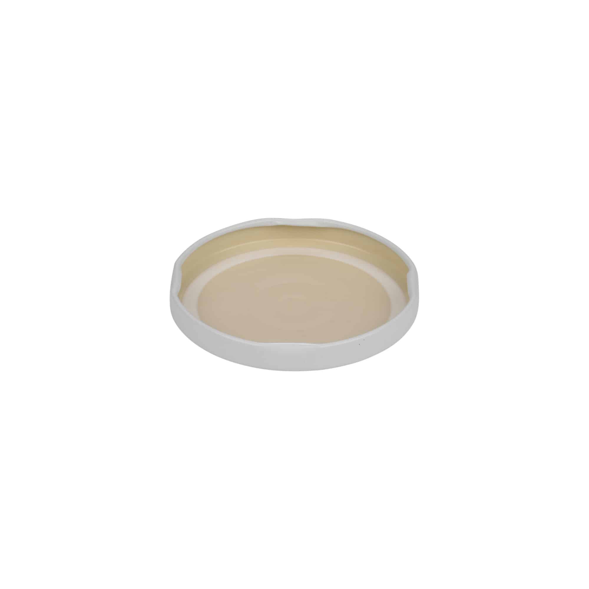 Tappo Twist-Off, banda stagnata, bianco, per imboccatura: TO 66