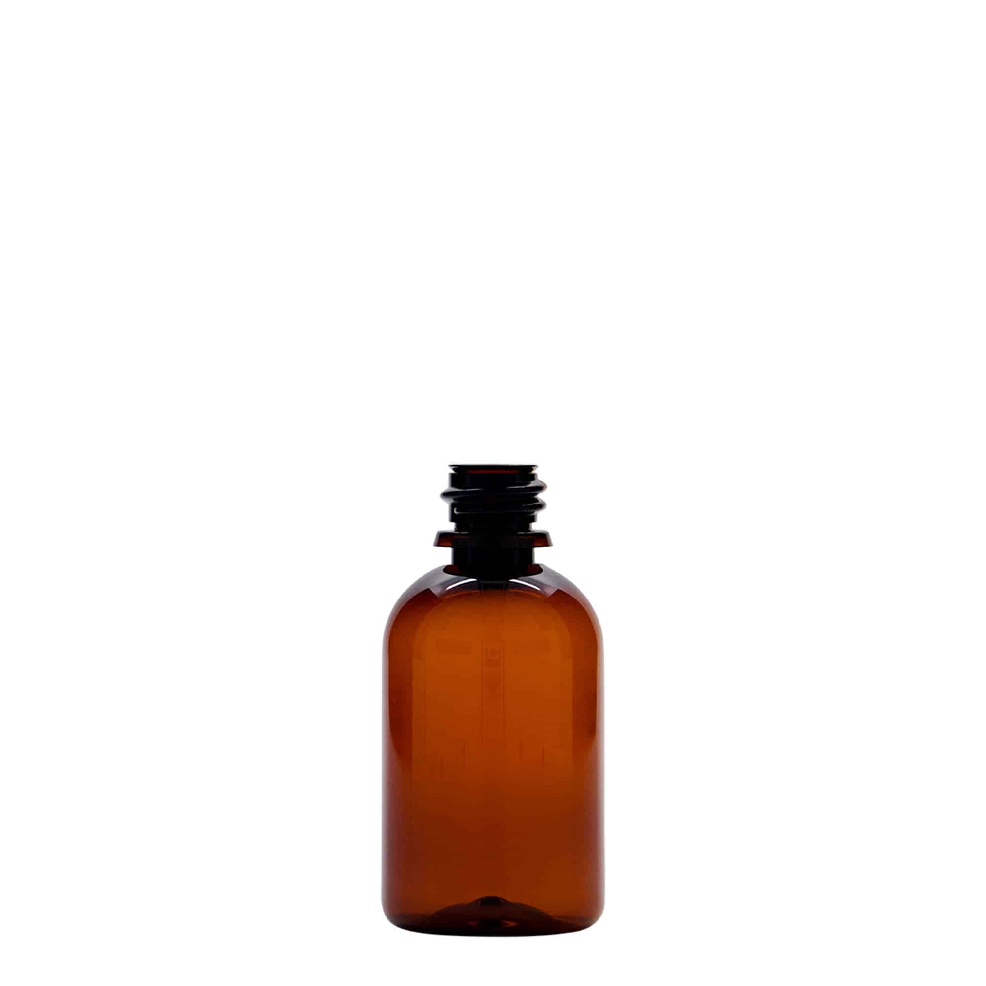 50 ml Flacone farmaceutico PET 'Easy Living', marrone, plastica, imboccatura: DIN 18 50 ml Flacone farmaceutico PET 'Easy Living', marrone, plastica, imboccatura: DIN 18