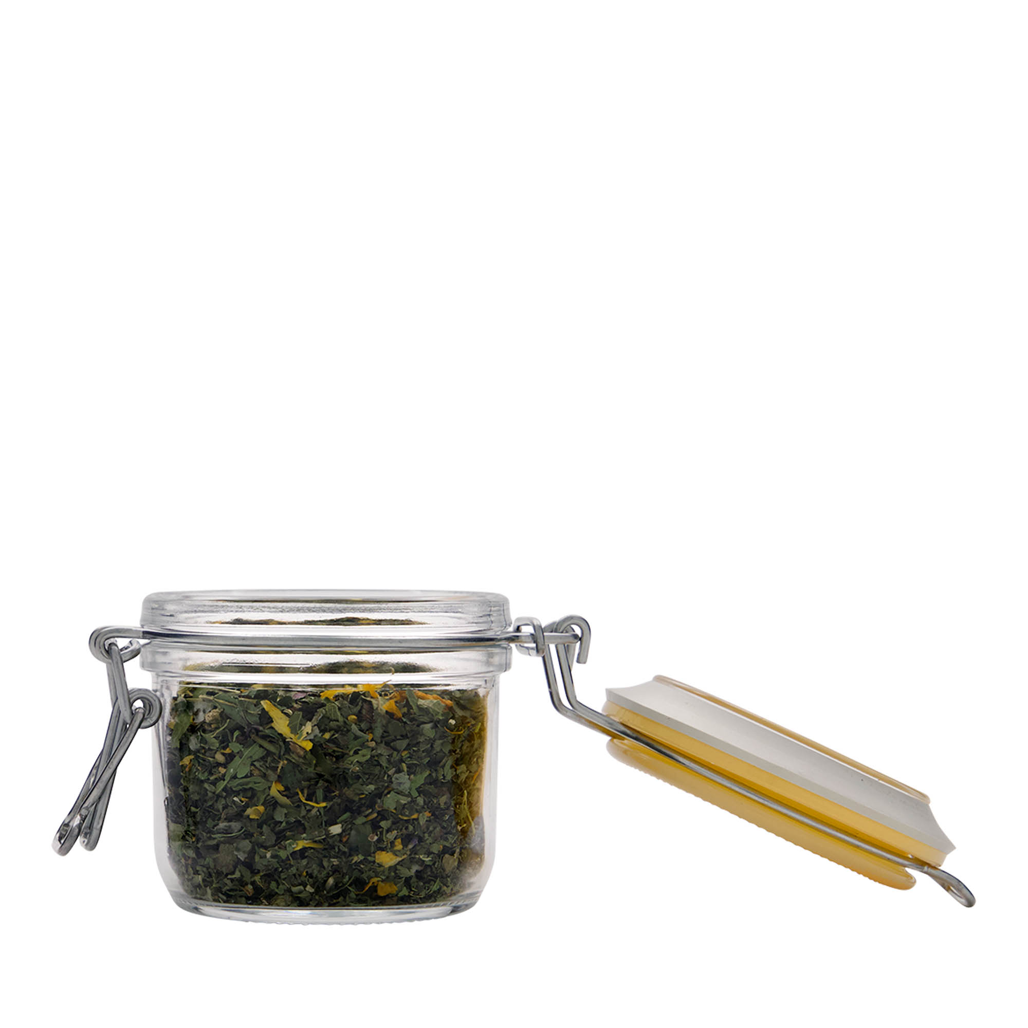 Barattolo con chiusura a filo da 200 ml 'Fido', giallo, bocca: chiusura a filo Barattolo con chiusura a filo da 200 ml 'Fido', giallo, bocca: chiusura a filo