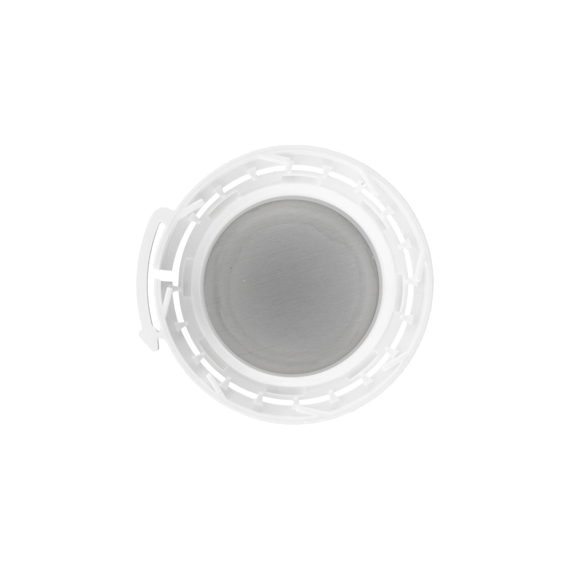 Tappo a vite per bottiglia in alluminio, plastica PP, bianco, per bocca: DIN 32 Tappo a vite per bottiglia in alluminio, plastica PP, bianco, per bocca: DIN 32