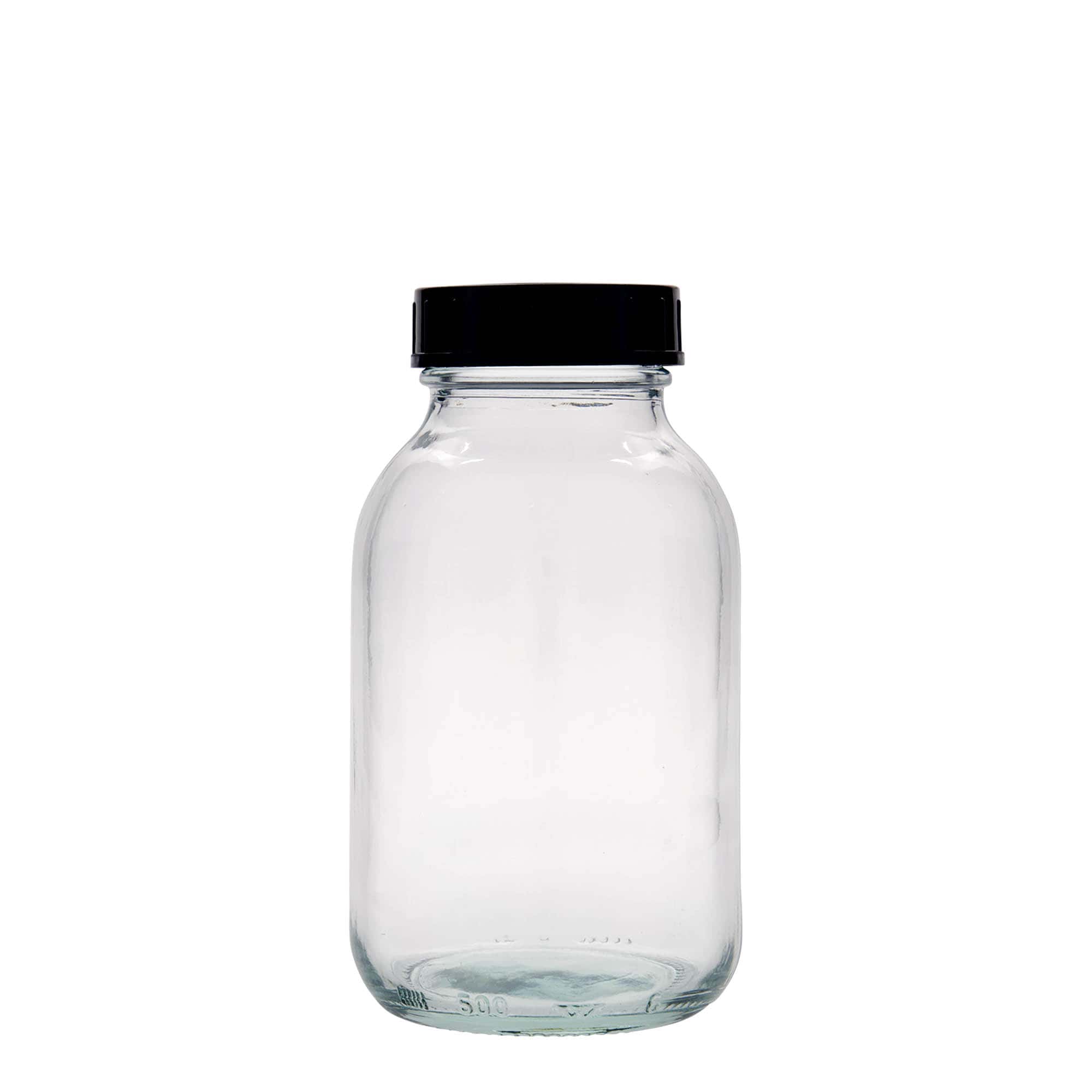 500 ml Vasetto di vetro a bocca larga, imboccatura: DIN 55