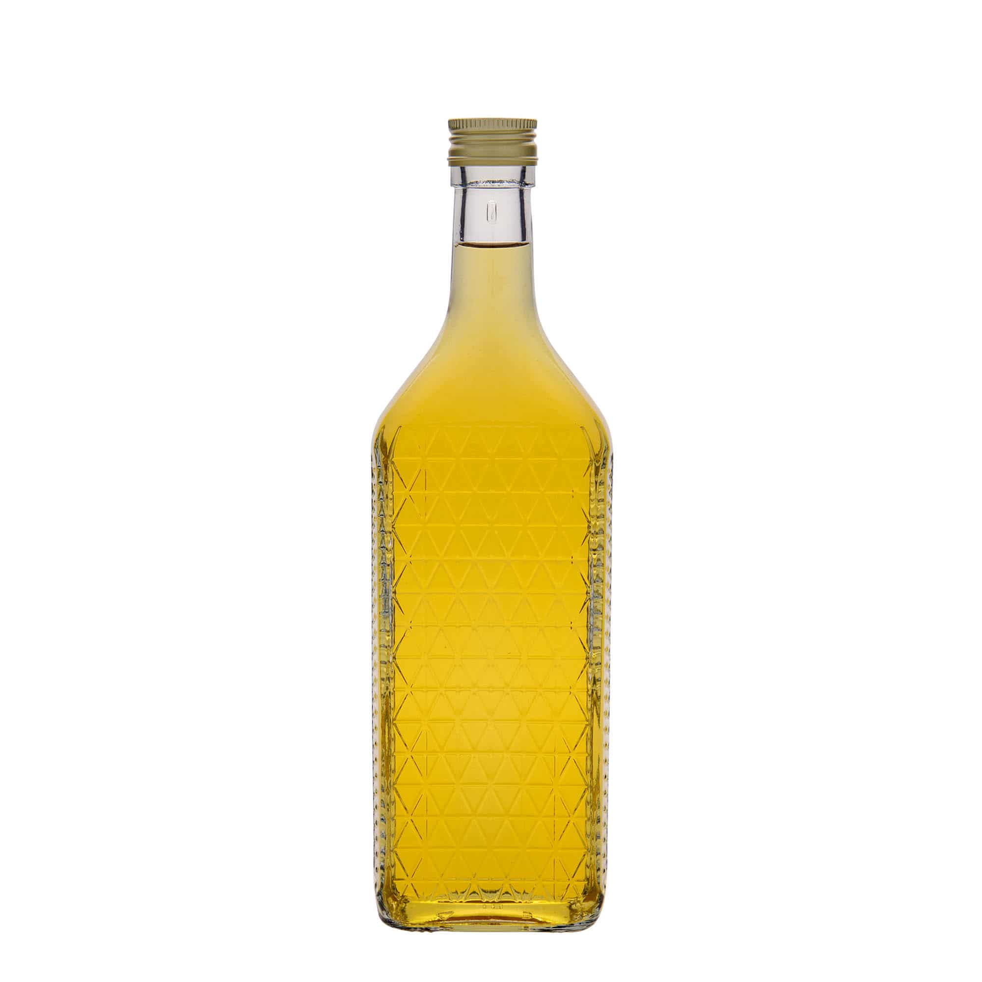 700 ml Bottiglia di vetro 'Caruso', rettangolare, imboccatura: PP 31,5