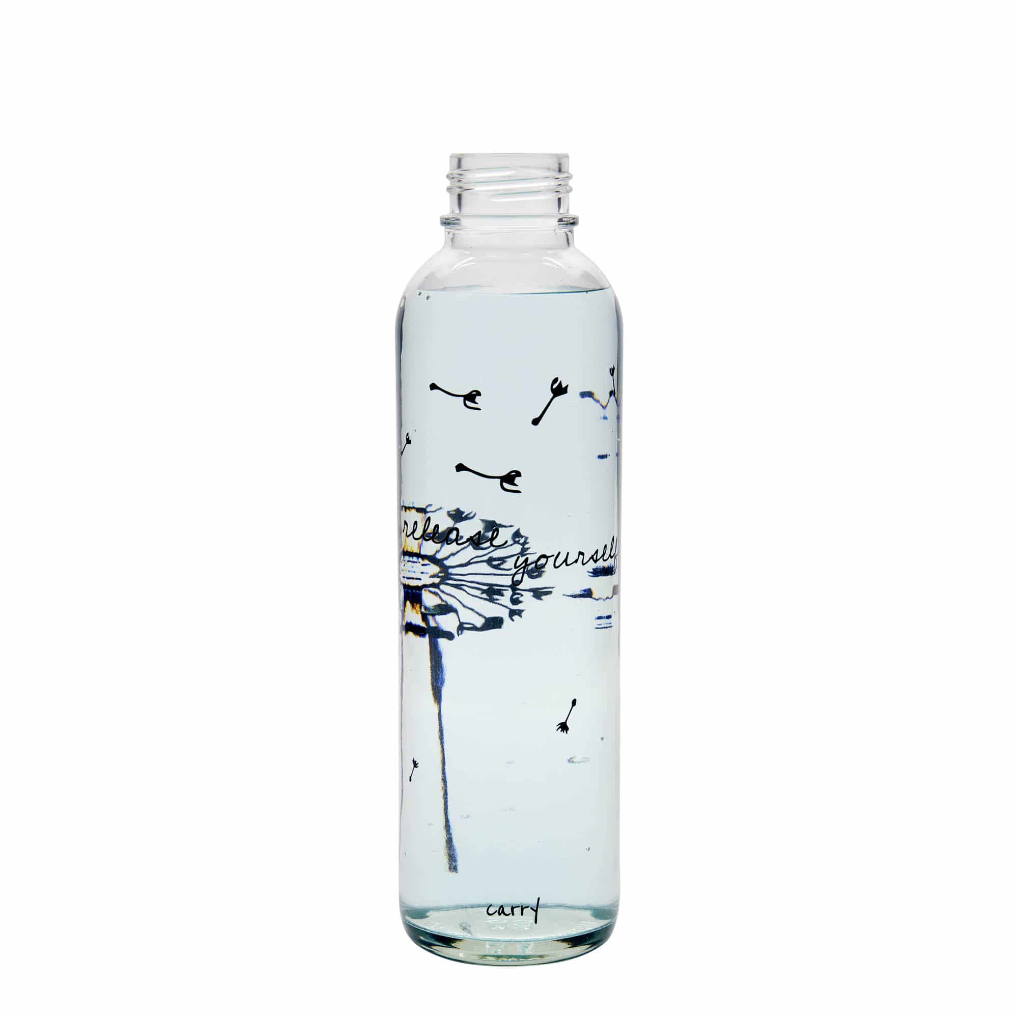 700 ml Borraccia 'CARRY Bottle', motivo: Release Yourself, vetro, imboccatura: a vite