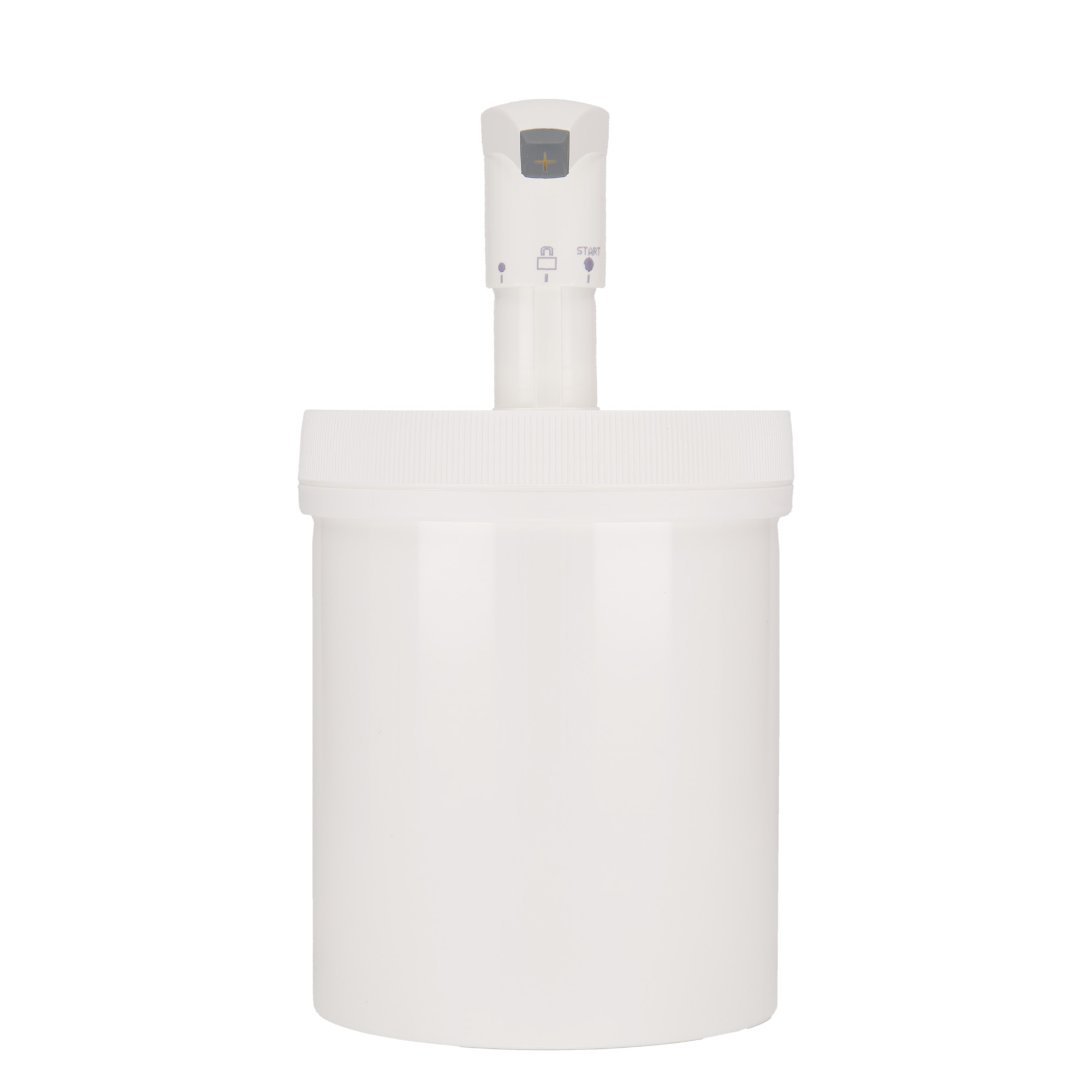 1.240 ml flacone dispenser 'Securibox', plastica PP, bianco, bocca: chiusura a vite