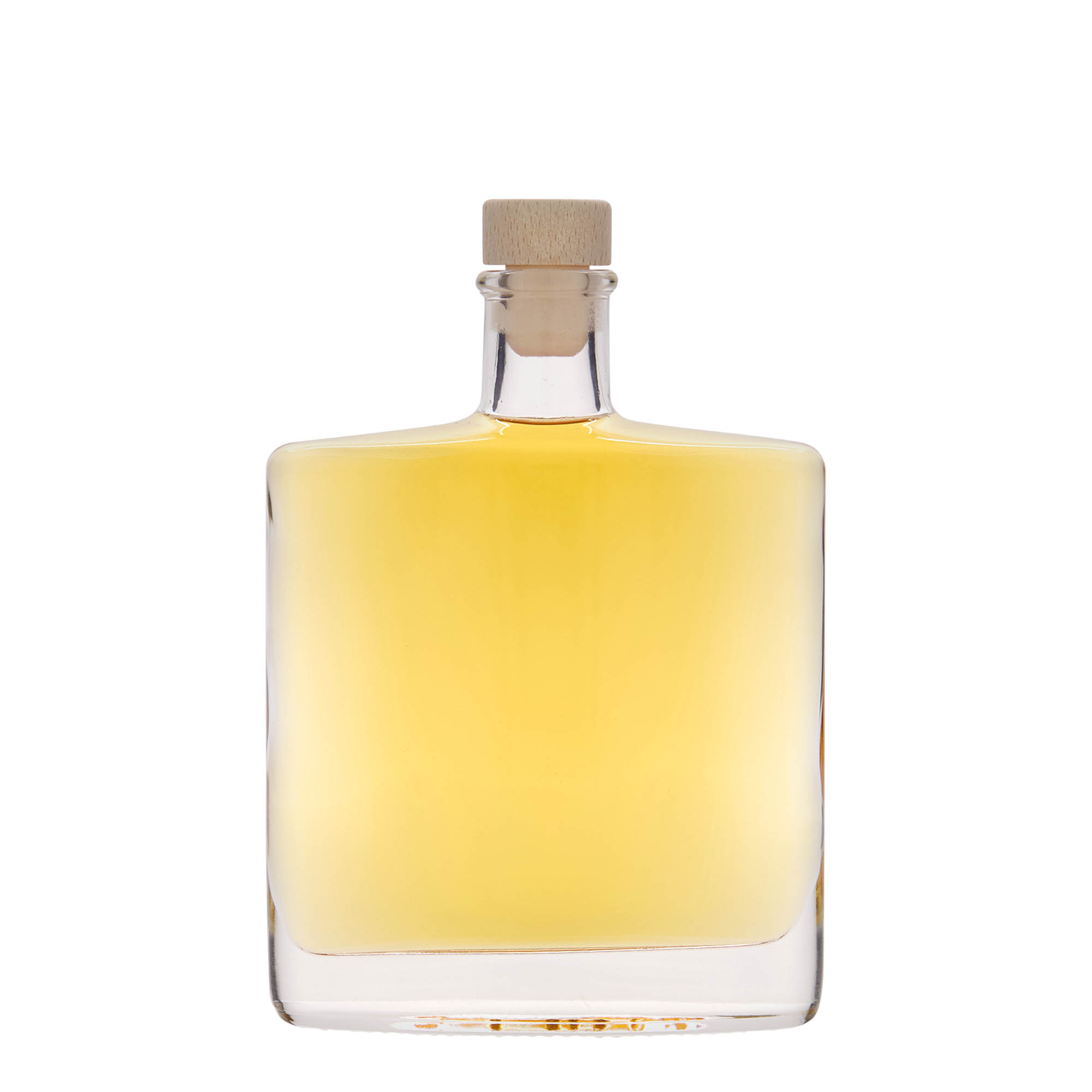 Bottiglia di vetro da 350 ml 'Zorbas', ovale, bocca: sughero
