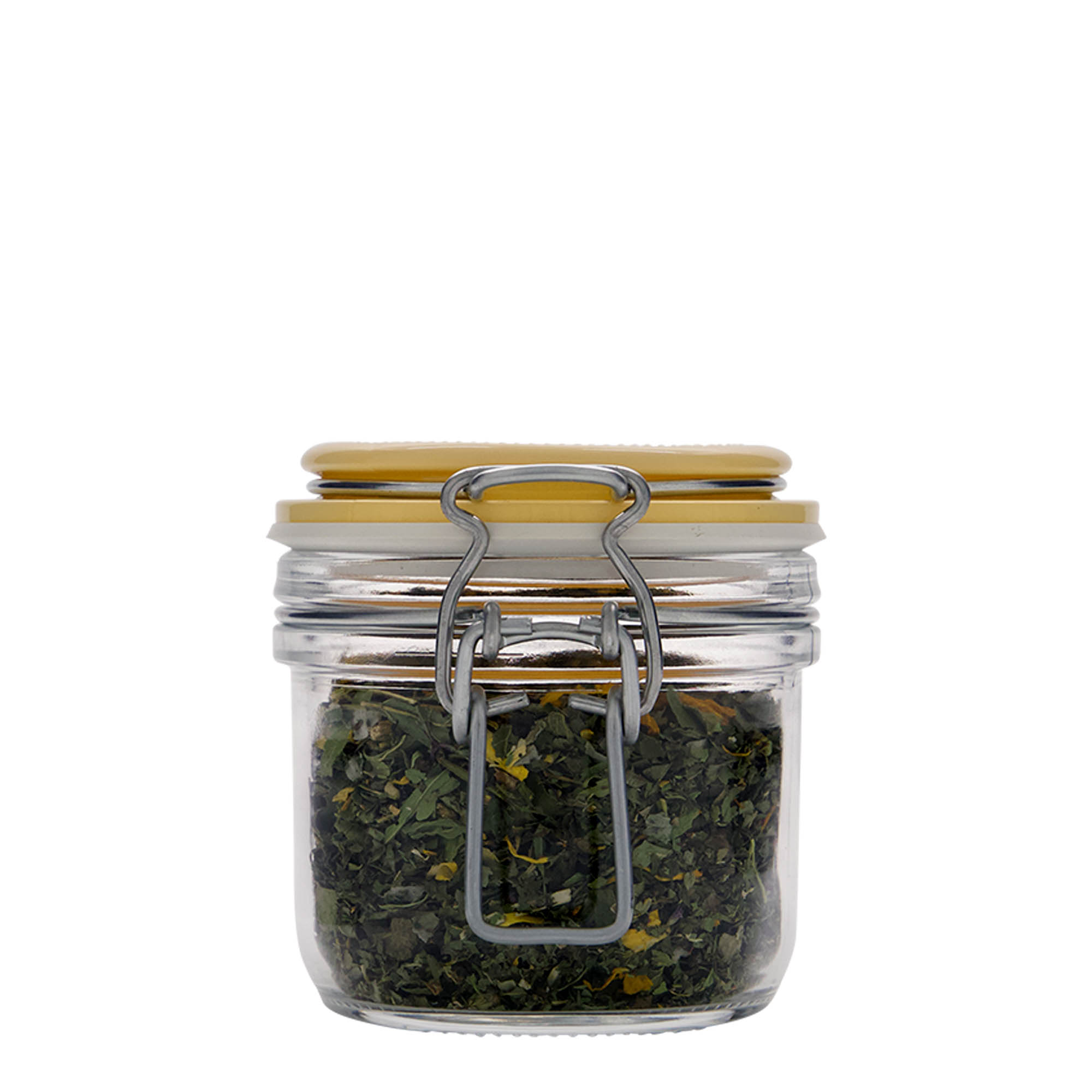 Barattolo con chiusura a filo da 200 ml 'Fido', giallo, bocca: chiusura a filo Barattolo con chiusura a filo da 200 ml 'Fido', giallo, bocca: chiusura a filo