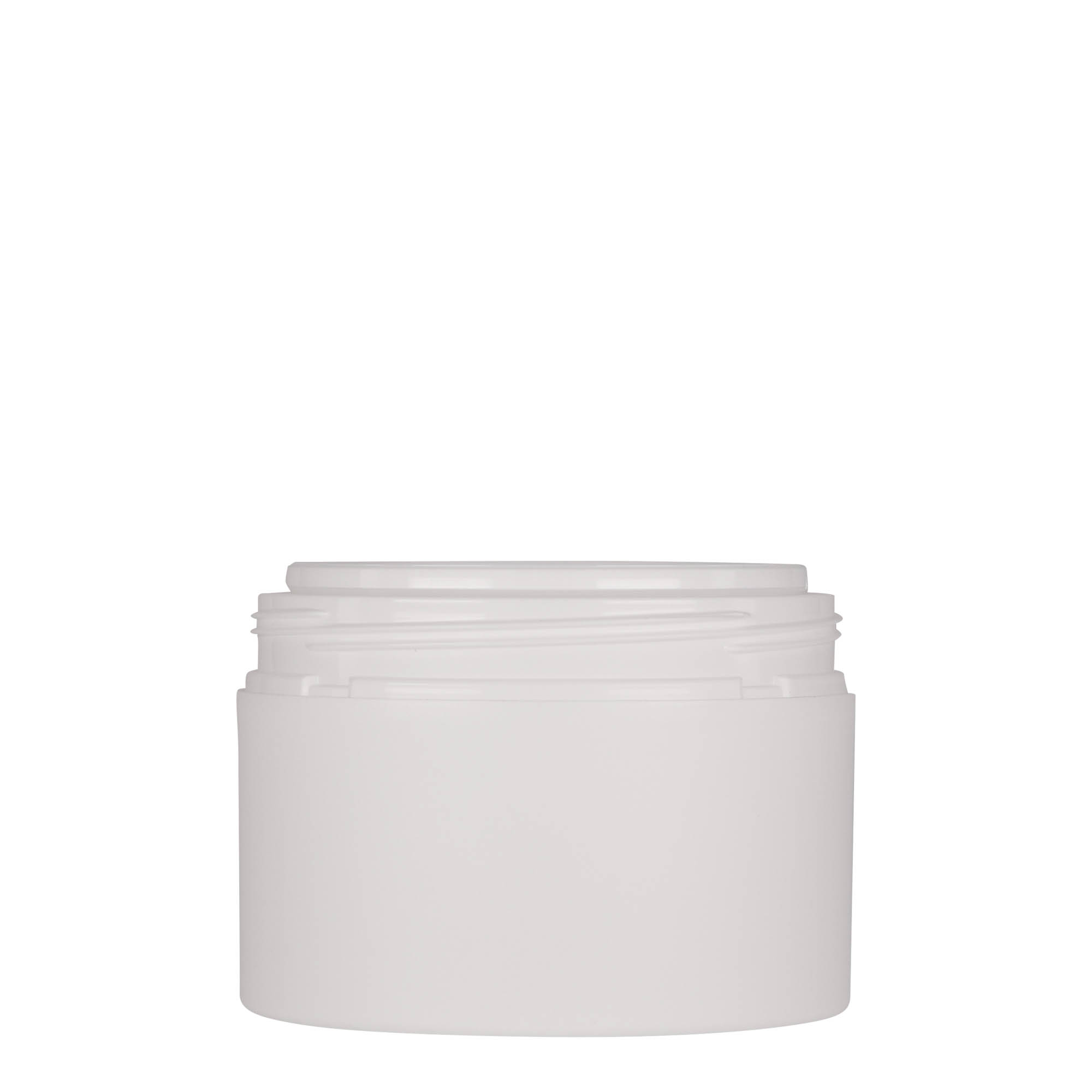 250 ml barattolo in plastica 'Antonella', PP, bianco, apertura: chiusura a vite