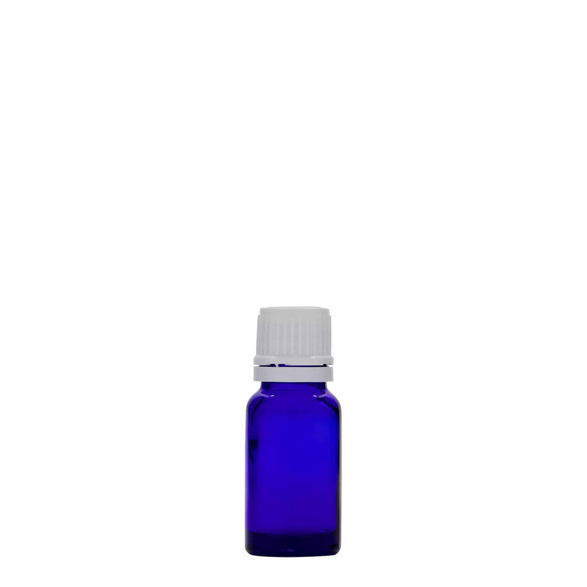10 ml flacone medico, vetro, blu reale, bocca: DIN 18