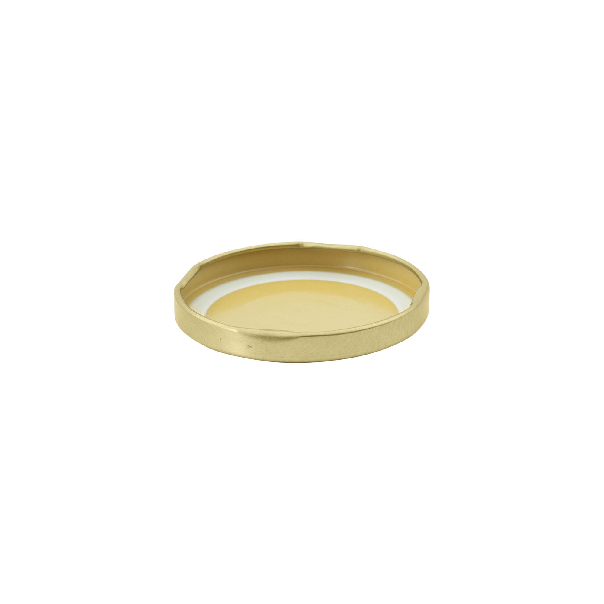 Tappo Twist-Off, lamina bianca, oro, per bocca: TO 63 Tappo Twist-Off, lamina bianca, oro, per bocca: TO 63