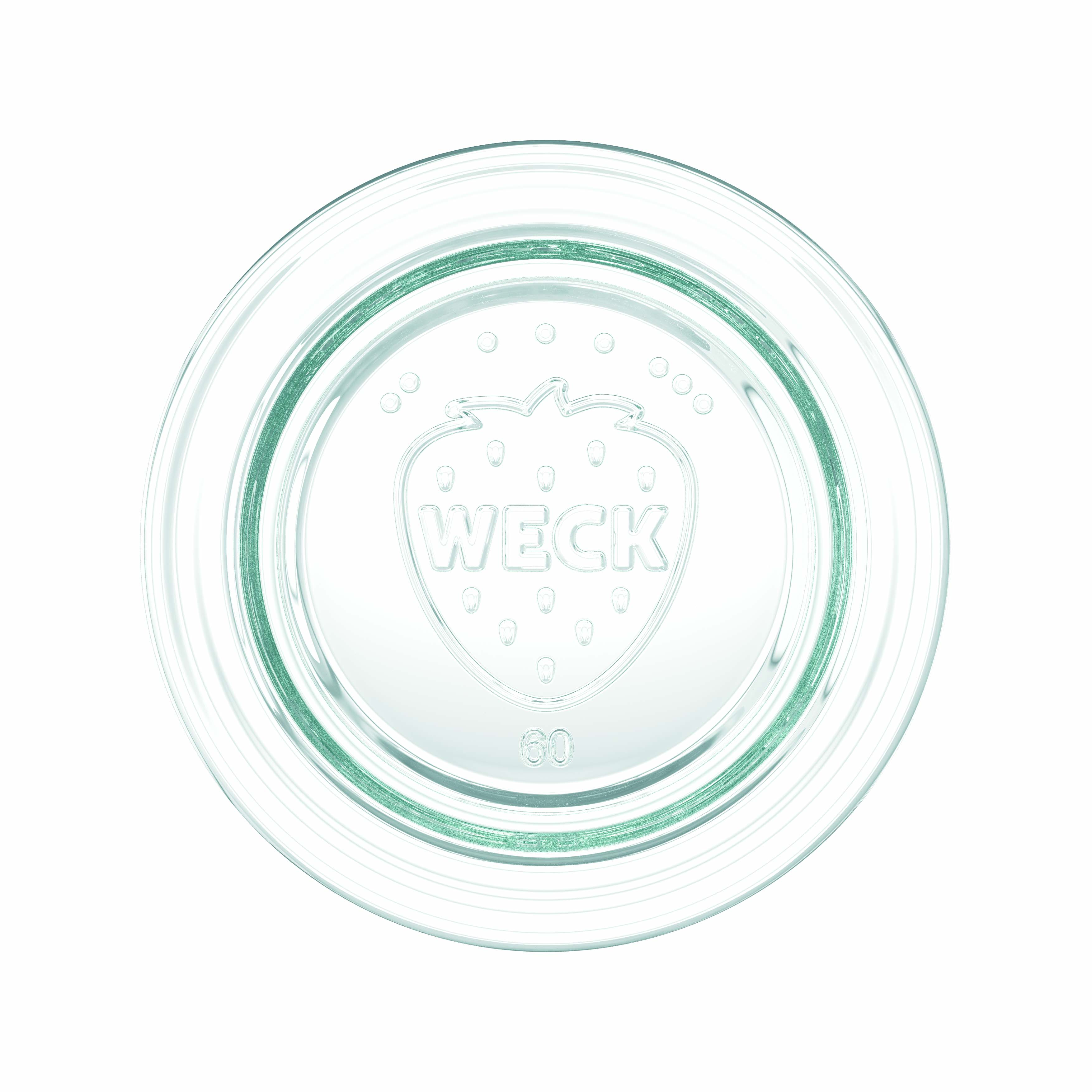 6x 1000 ml bottiglia per succo WECK con coperchio in vetro RR 60