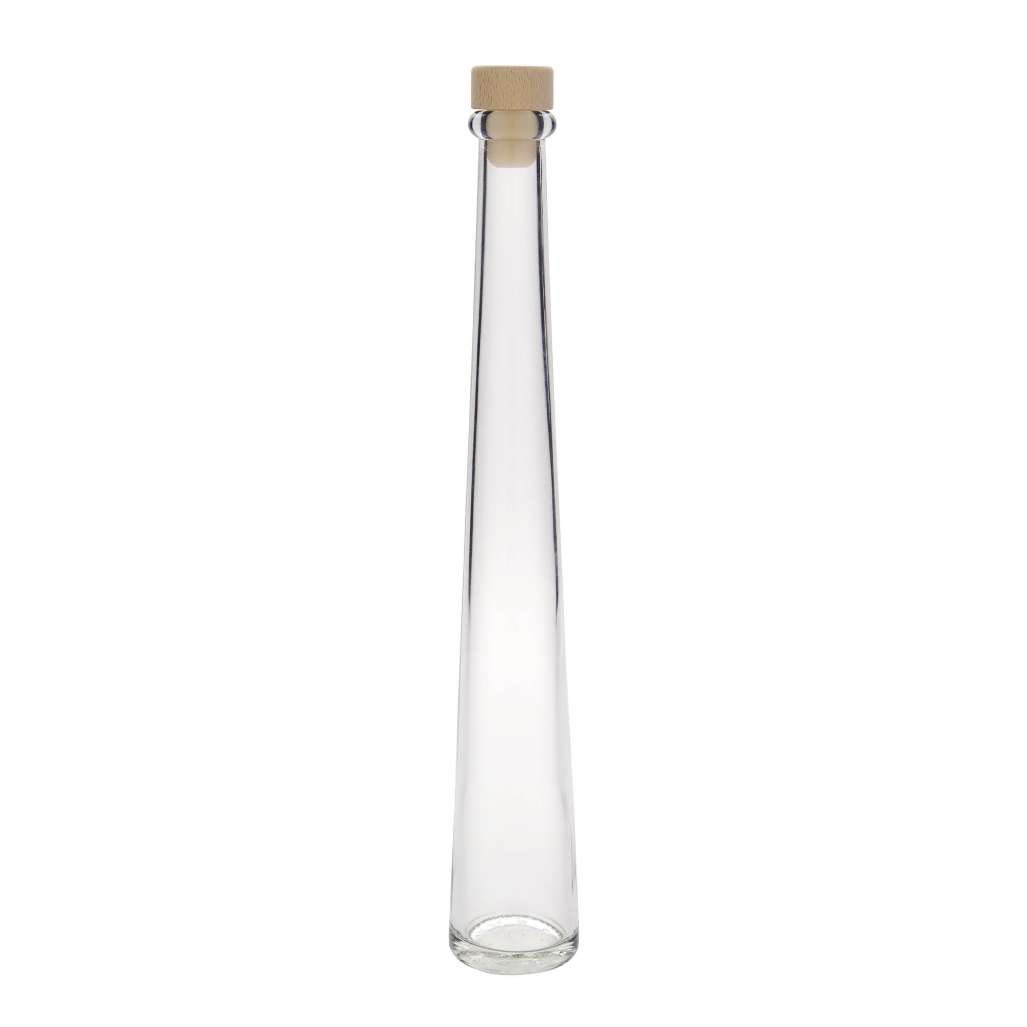 Bottiglia di vetro da 200 ml 'Dama Rondo', bocca: tappo di sughero Bottiglia di vetro da 200 ml 'Dama Rondo', bocca: tappo di sughero