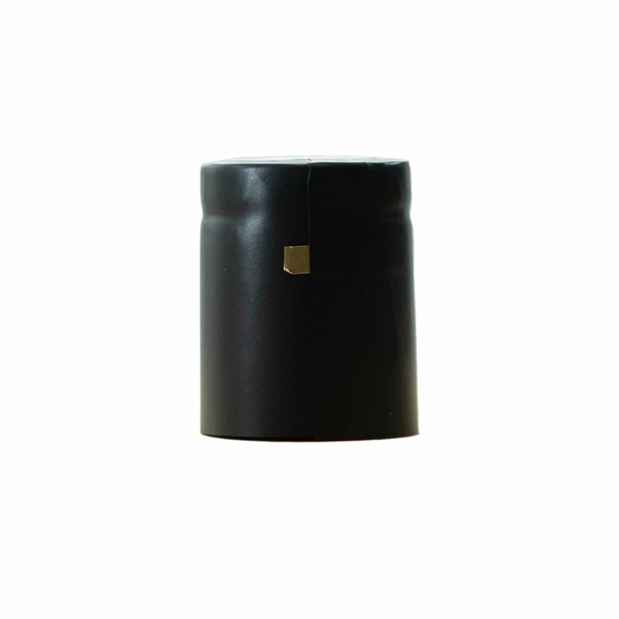 Capsula termoretraibile 32x41, plastica PVC, nero Capsula termoretraibile 32x41, plastica PVC, nero
