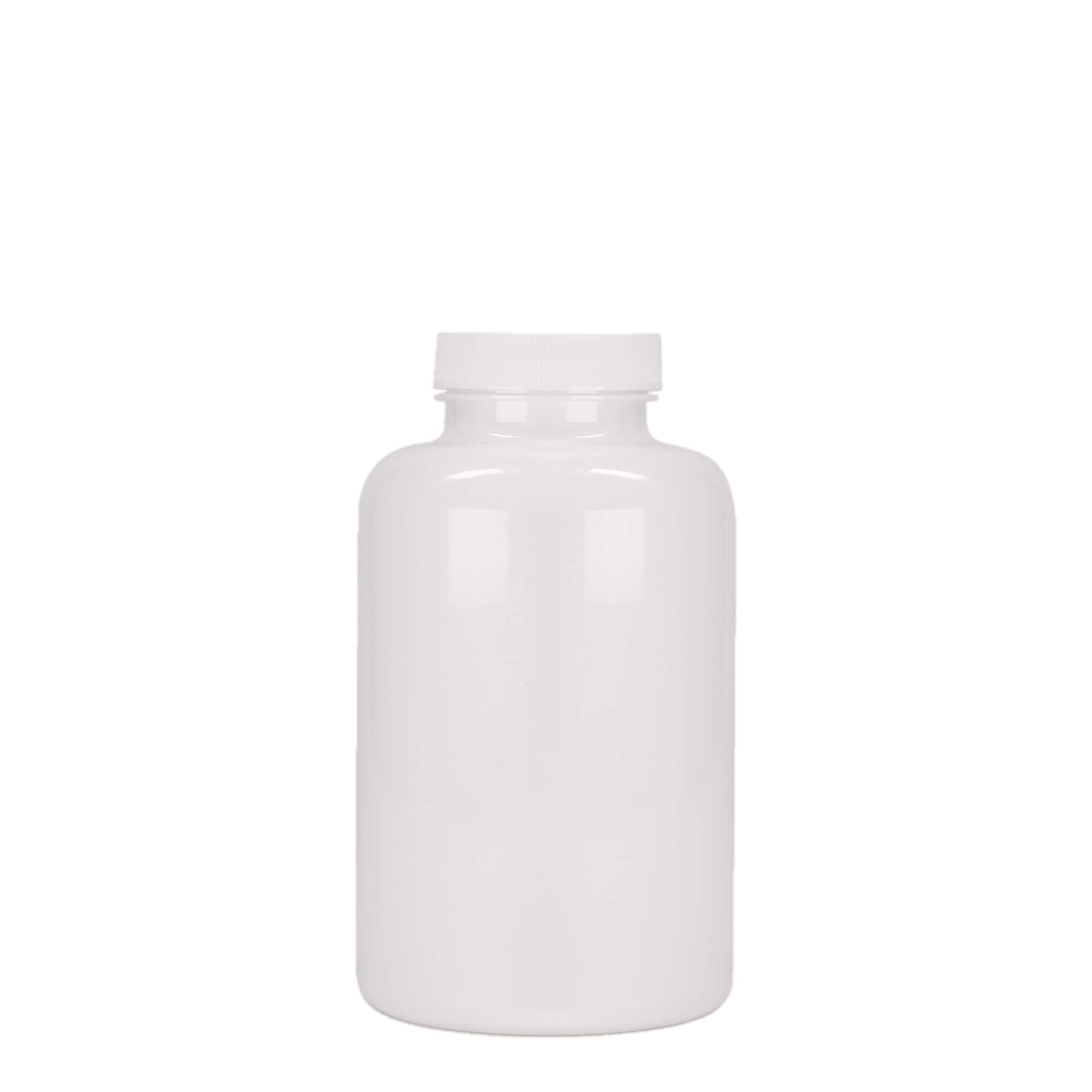 500 ml contenitore PET, plastica, bianco, bocca: 45/400
