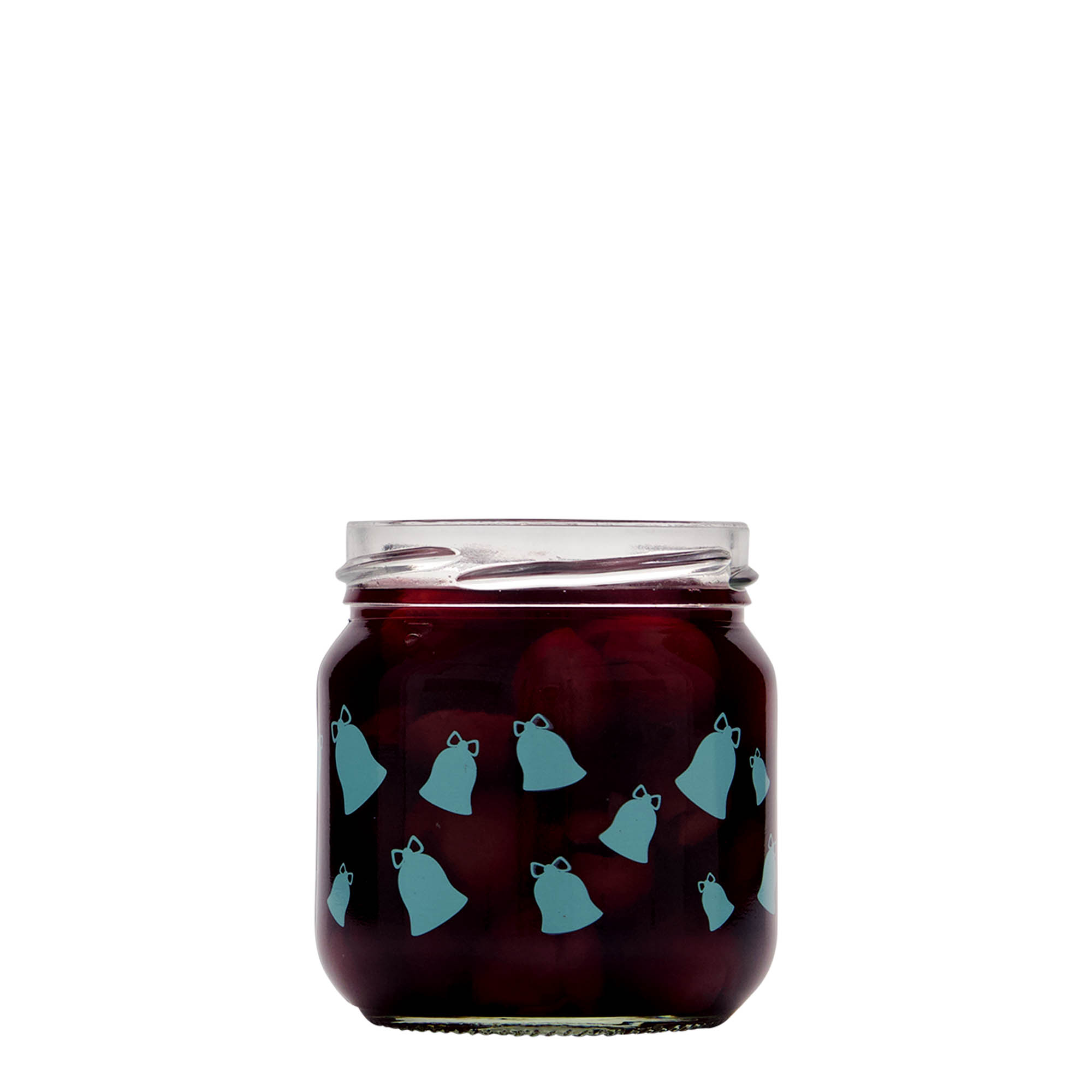 212 ml bicchiere rotondo, motivo: campanello, bocca: Twist-Off (TO 66)