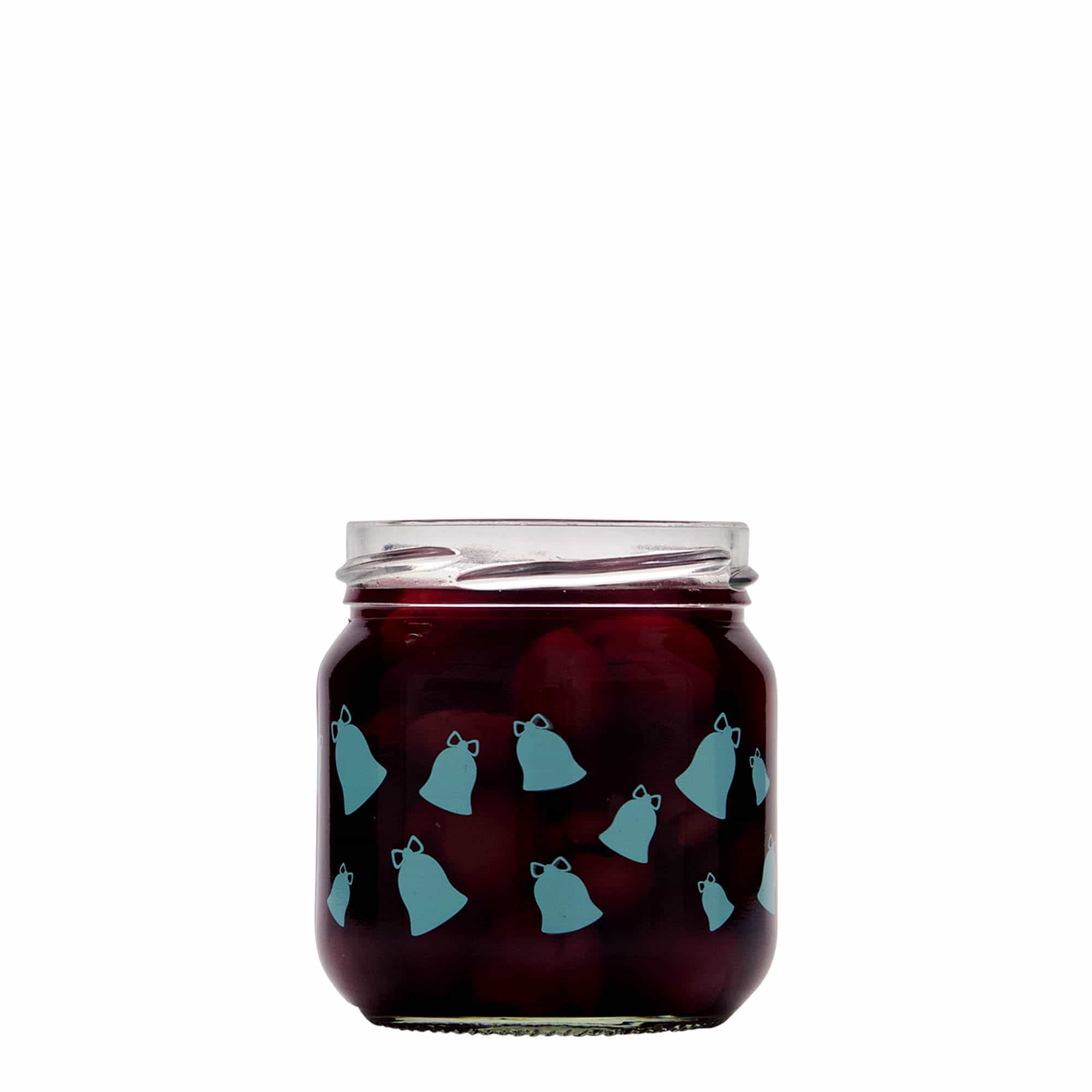 212 ml bicchiere rotondo, motivo: campanello, bocca: Twist-Off (TO 66)