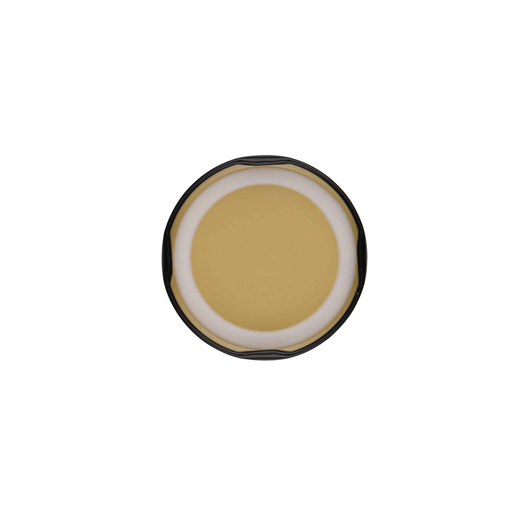 Tappo Twist-Off, banda stagnata, nero, per imboccatura: TO 58