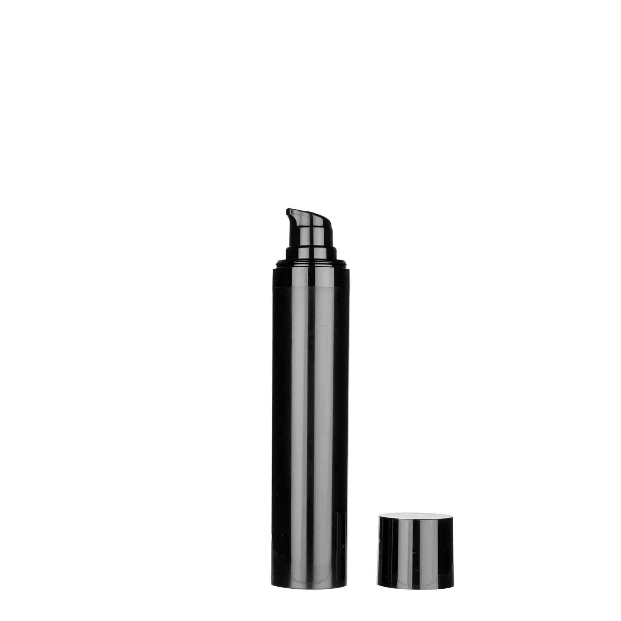 50 ml Dispenser Airless 'Micro', plastica PP, nero