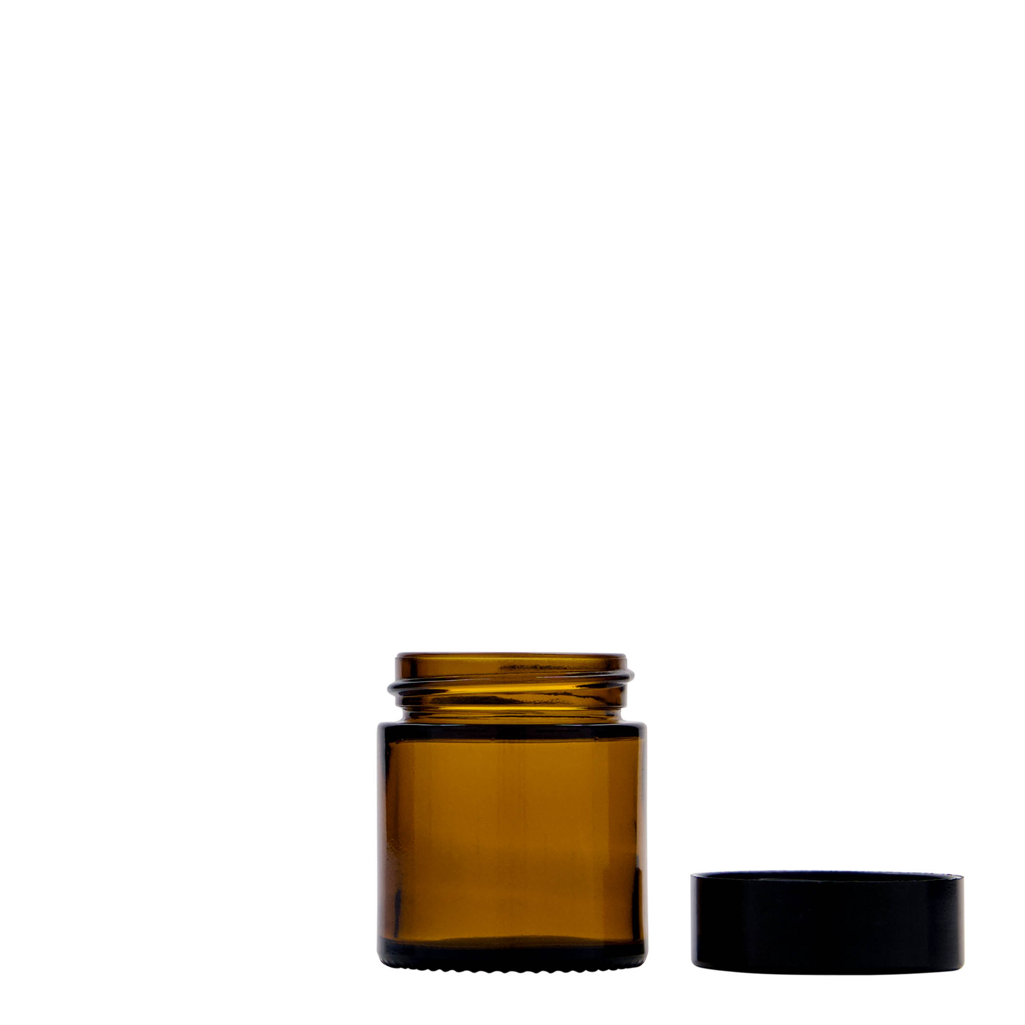 30 ml barattolo 'Brown Line', vetro, marrone, apertura: chiusura a vite 30 ml barattolo 'Brown Line', vetro, marrone, apertura: chiusura a vite
