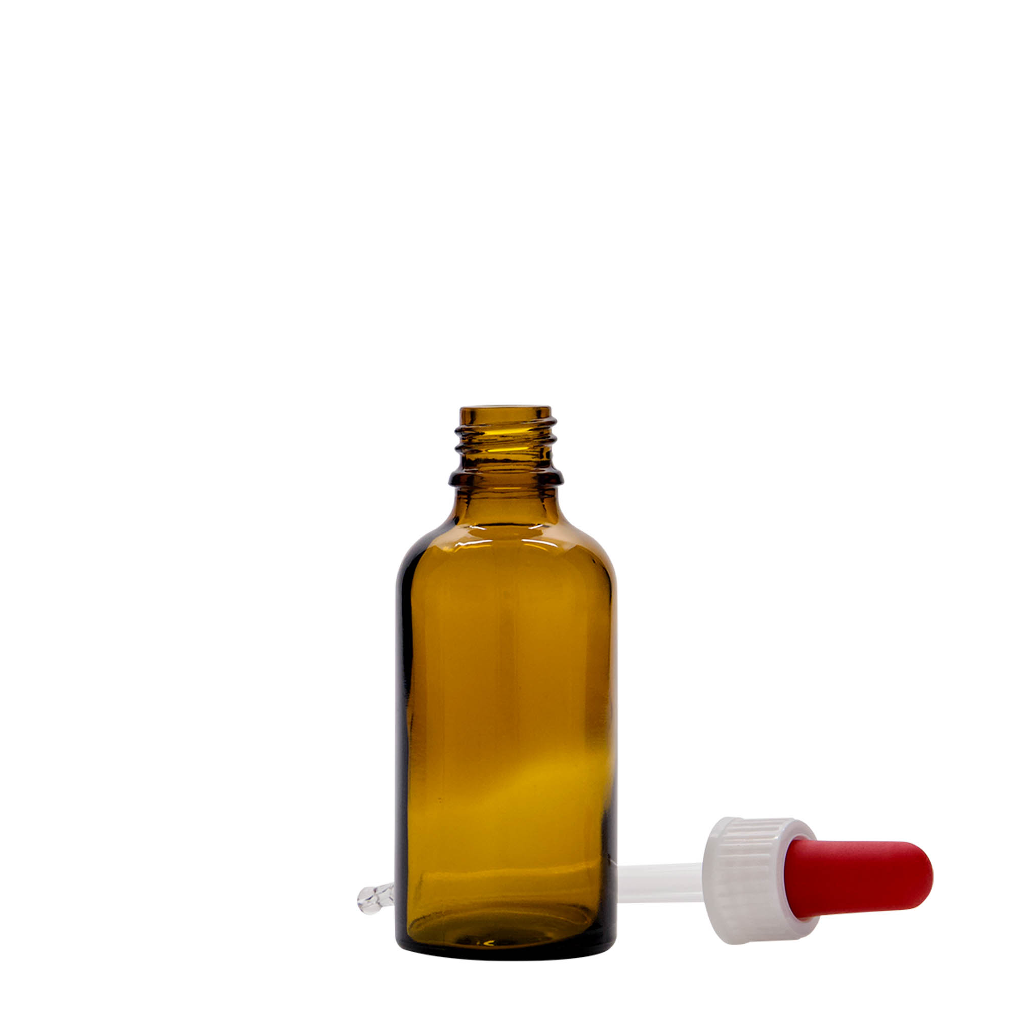 50 ml flacone con contagocce, medicina, vetro, marrone-rosso, bocca: DIN 18 50 ml flacone con contagocce, medicina, vetro, marrone-rosso, bocca: DIN 18