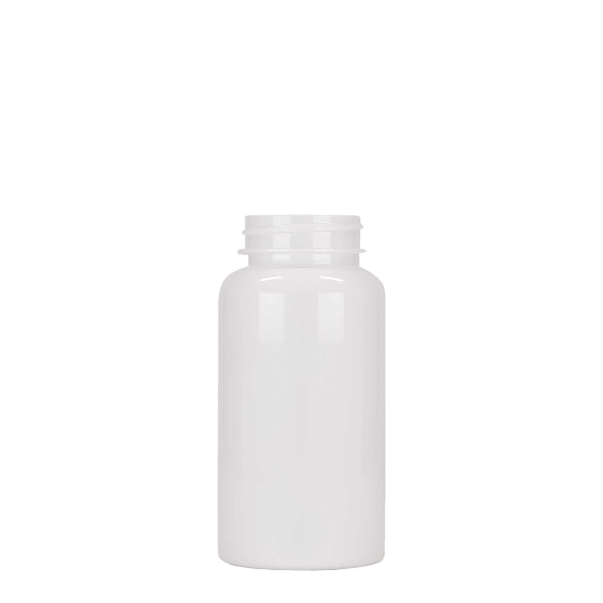 150 ml Barattolo PET-Packer, plastica, bianco, imboccatura: GPI 38/400
