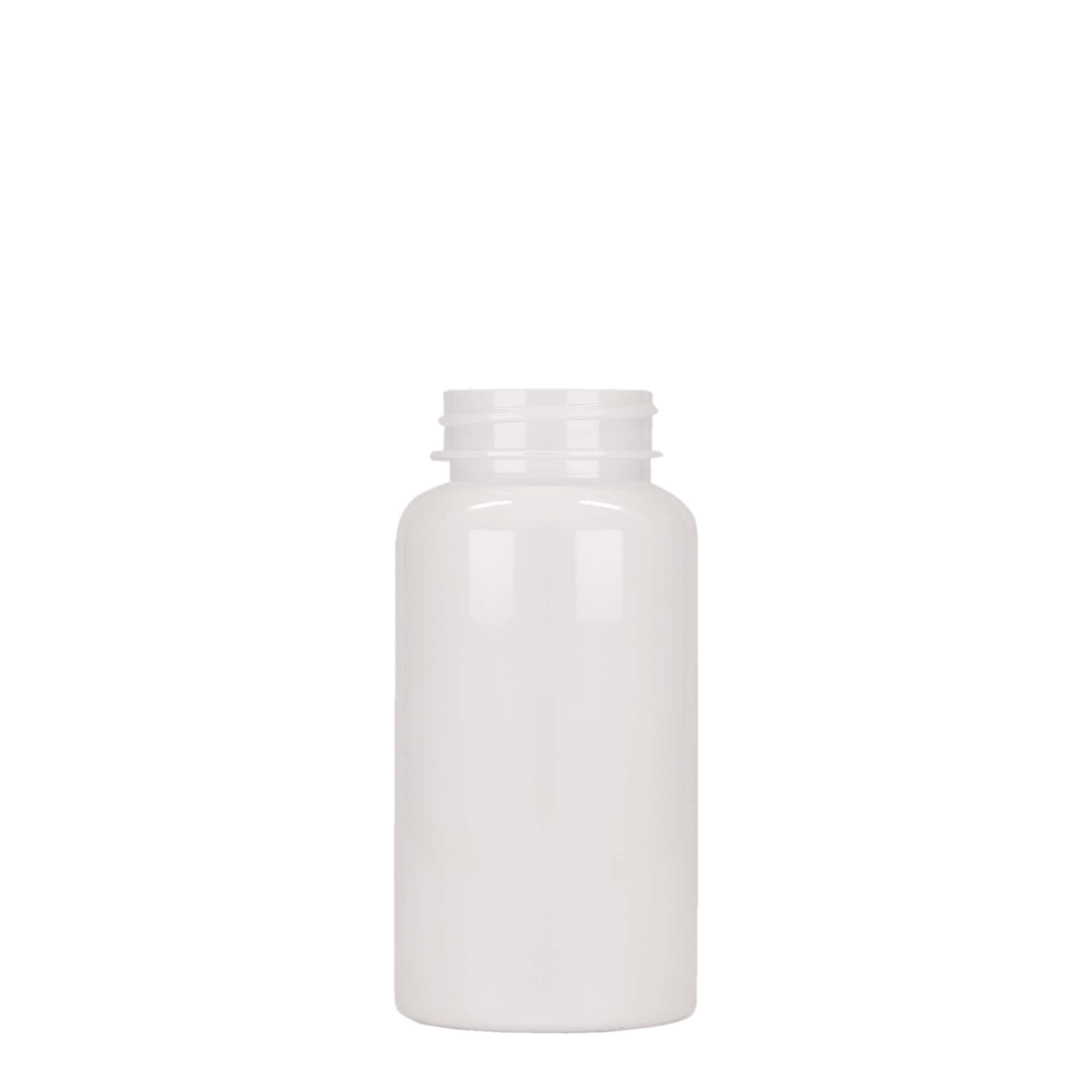 150 ml flacone PET, plastica, bianco, bocca: 38/400