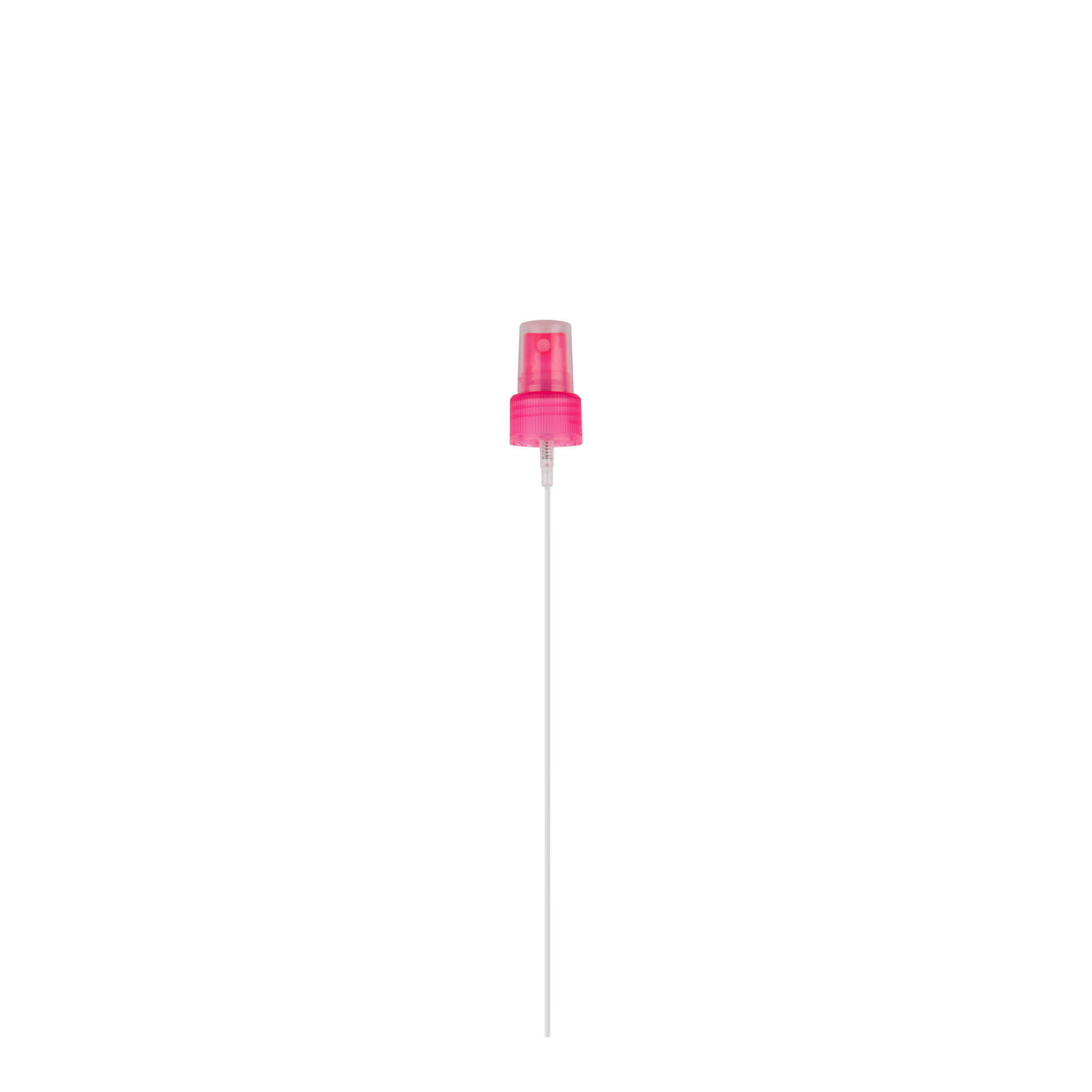 Tappo a vite con nebulizzatore spray, plastica PP, rosa, per bocca: 24/410 Tappo a vite con nebulizzatore spray, plastica PP, rosa, per bocca: 24/410