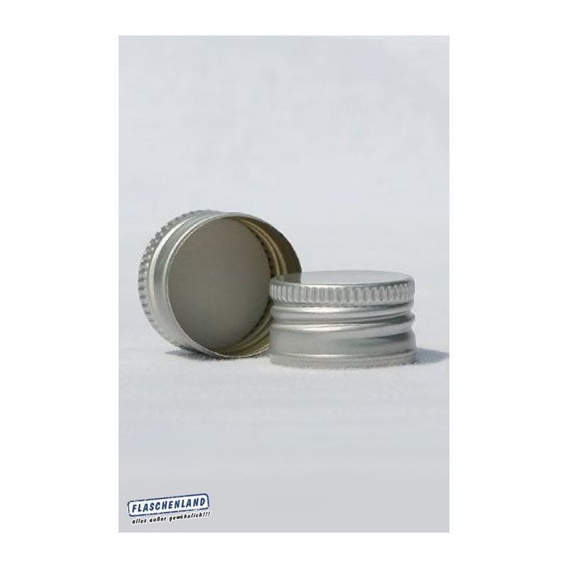 Tappo a vite, metallo, argento, per imboccatura: PP 18