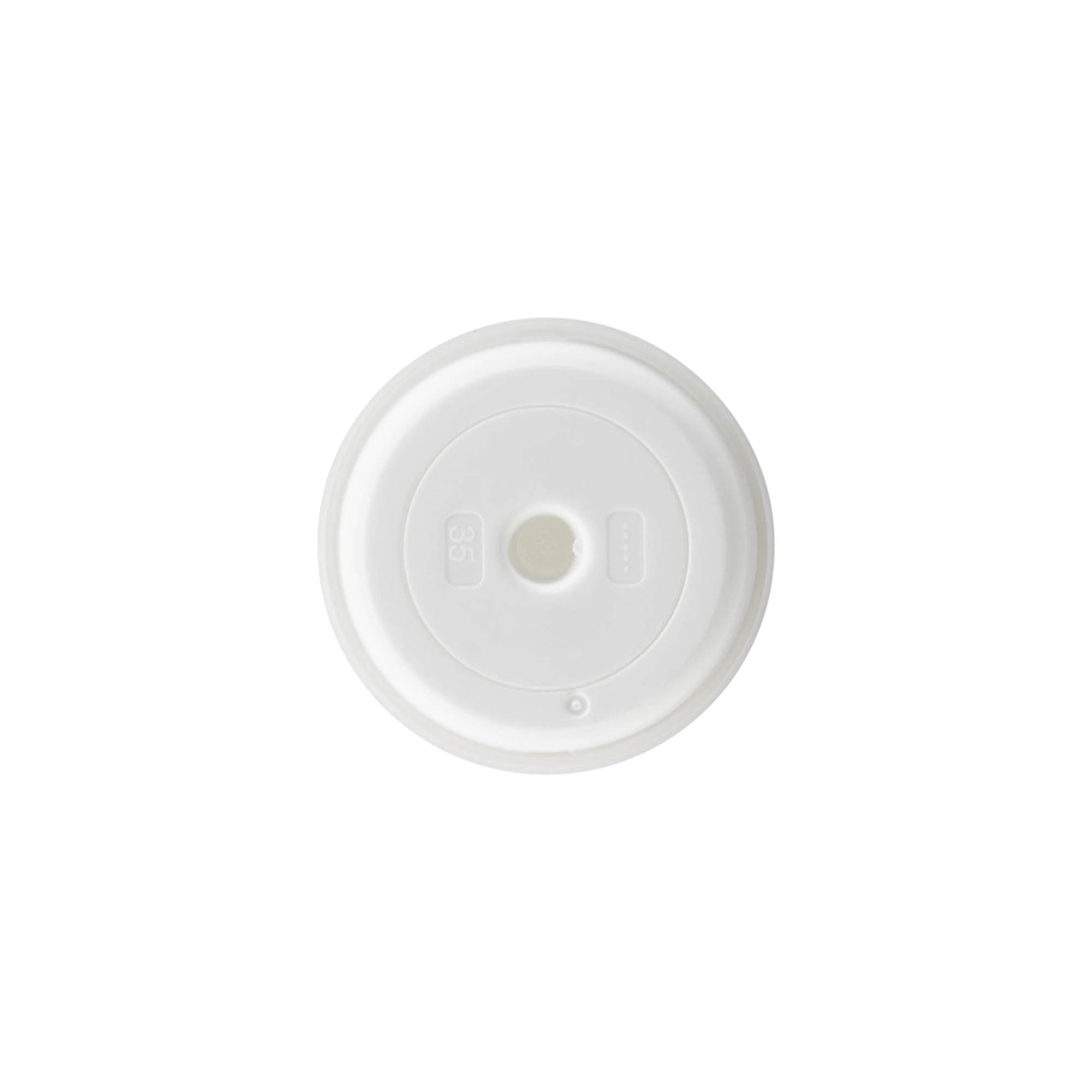 Dispenser a pompa Airless, 'Mezzo', plastica PP, bianco