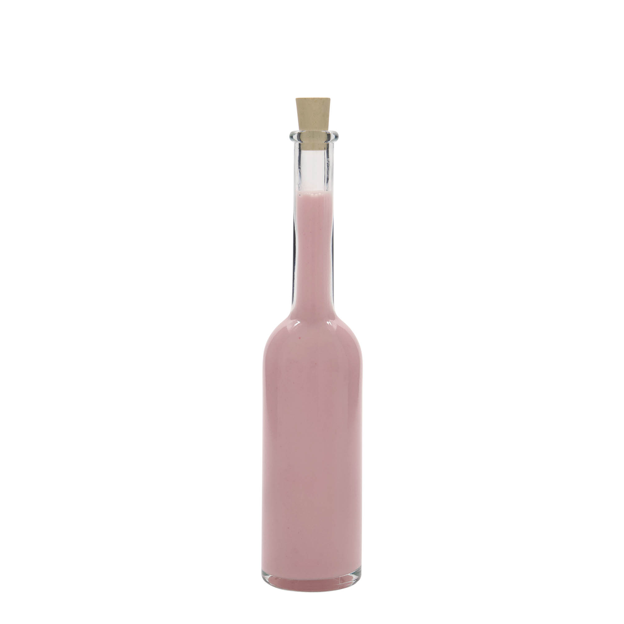 Bottiglia di vetro da 100 ml 'Opera', bocca: sughero Bottiglia di vetro da 100 ml 'Opera', bocca: sughero