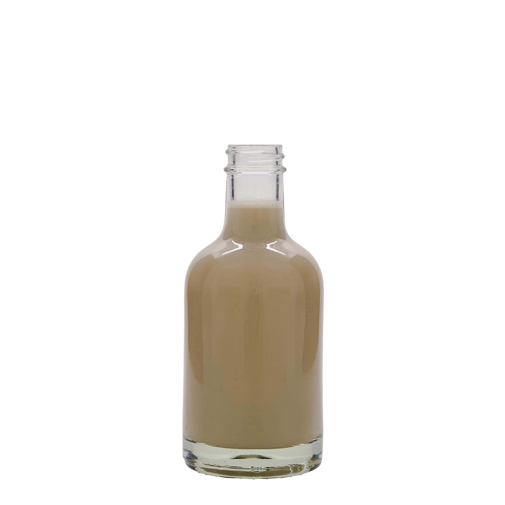 Bottiglia di vetro da 200 ml 'First Class', bocca: GPI 28