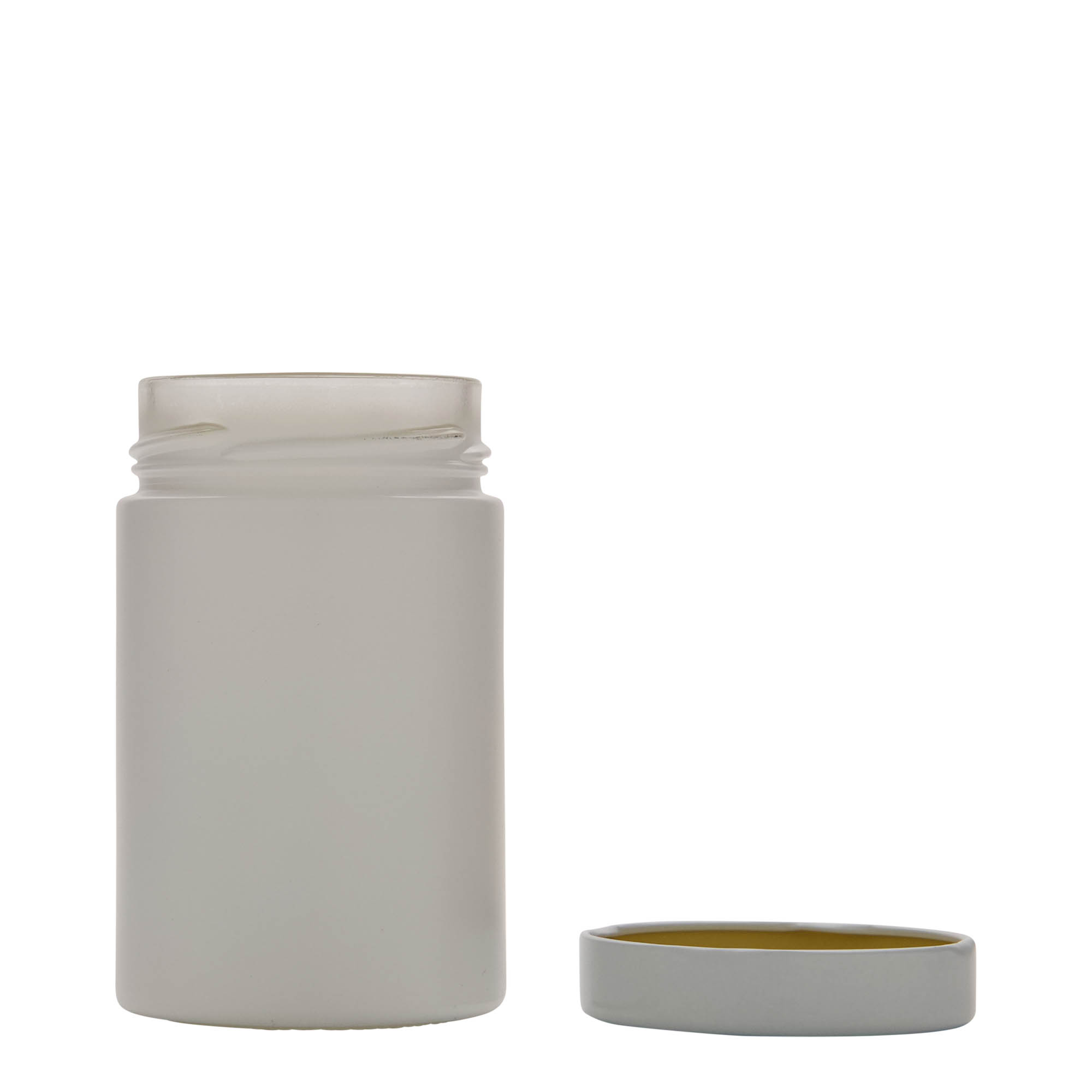 327 ml vaso rotondo 'Aurora', bianco, bocca: Deep-Twist-Off (DTO 66)