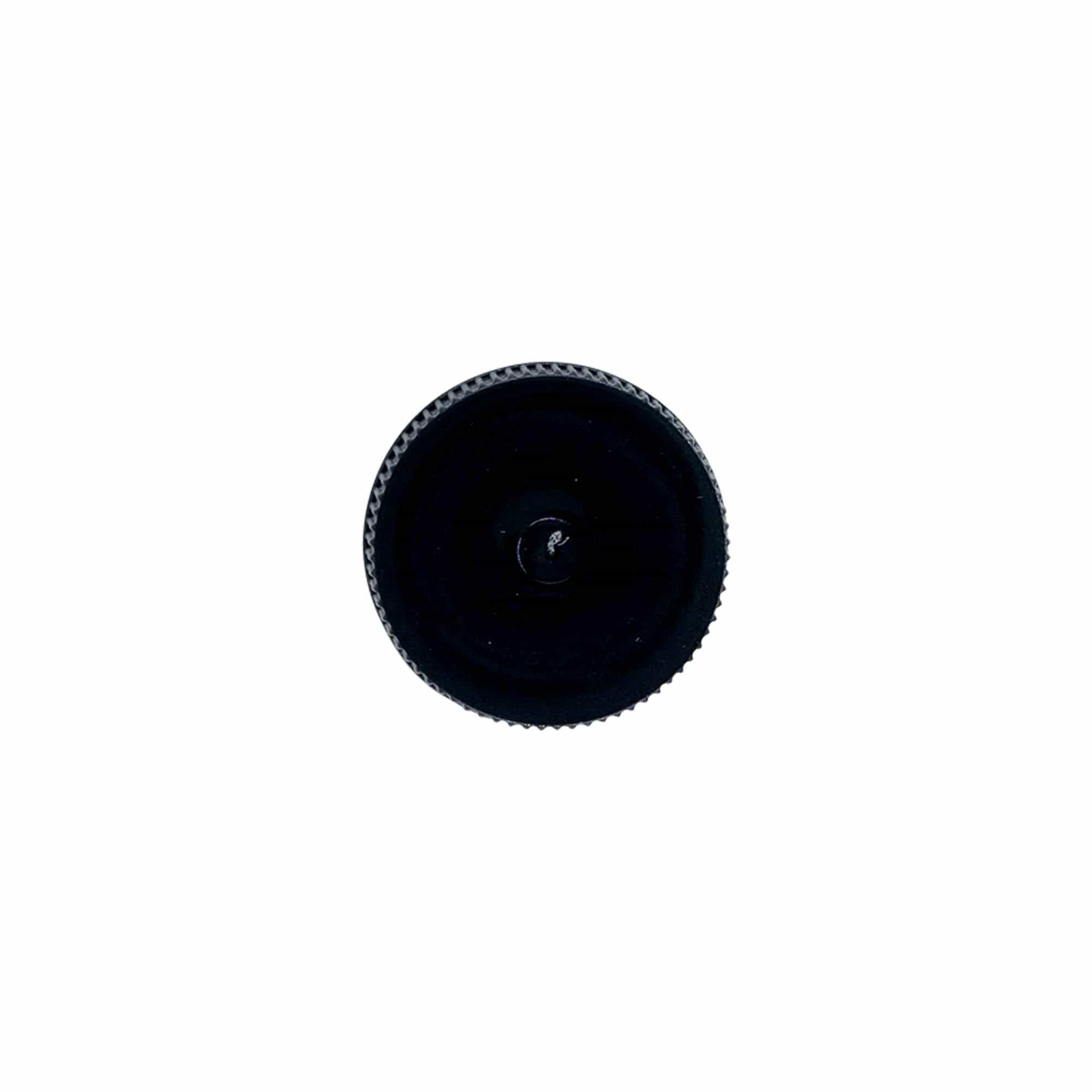 Tappo a vite con inserto EPE, plastica PE, nero, per bocca: DIN 25 Tappo a vite con inserto EPE, plastica PE, nero, per bocca: DIN 25